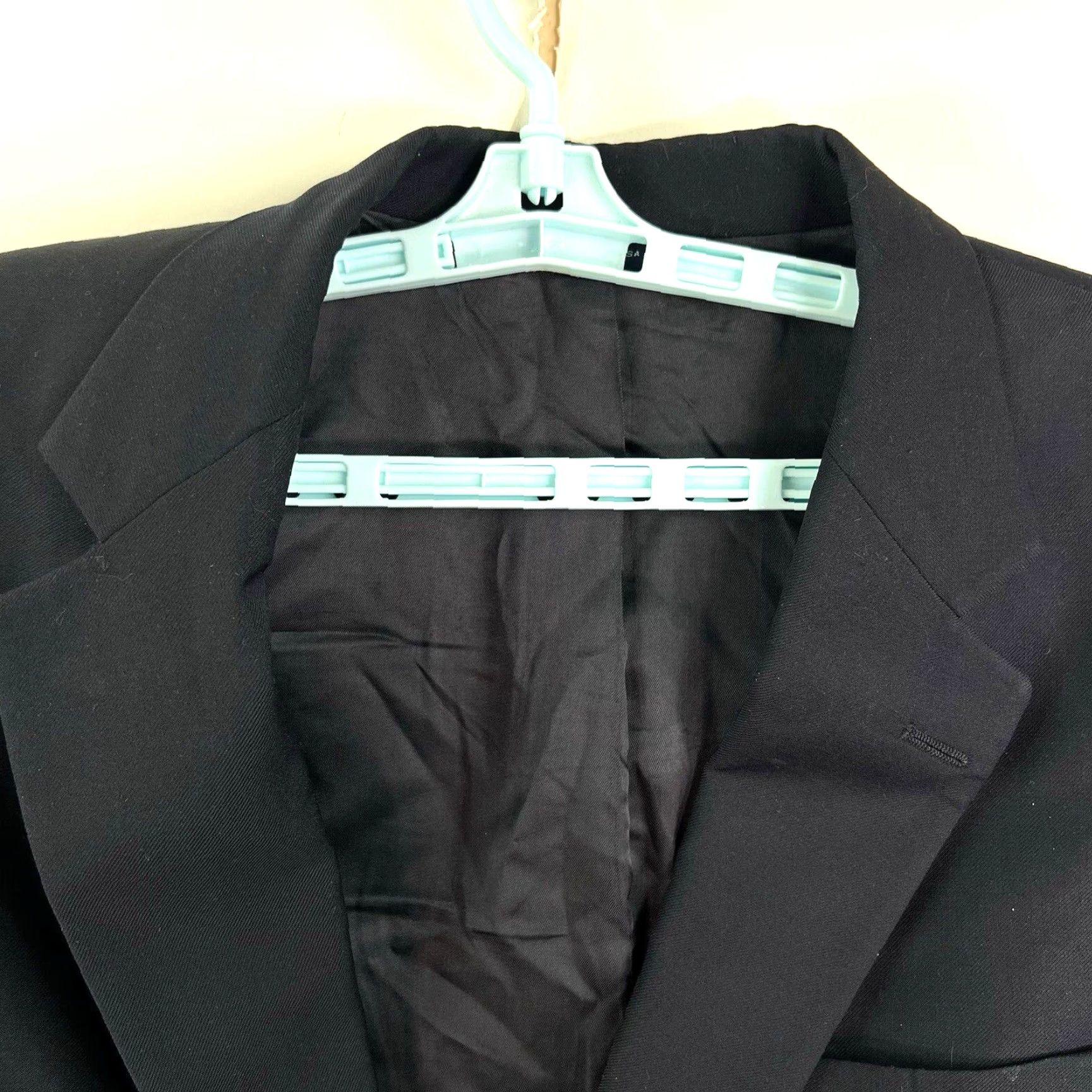 Brooks Brothers Brooks Brothers Blue Wool Blazer Jacket Single-Breasted Notch 2-Button 42R Mens Suit Coat Size 42R - 3 Thumbnail