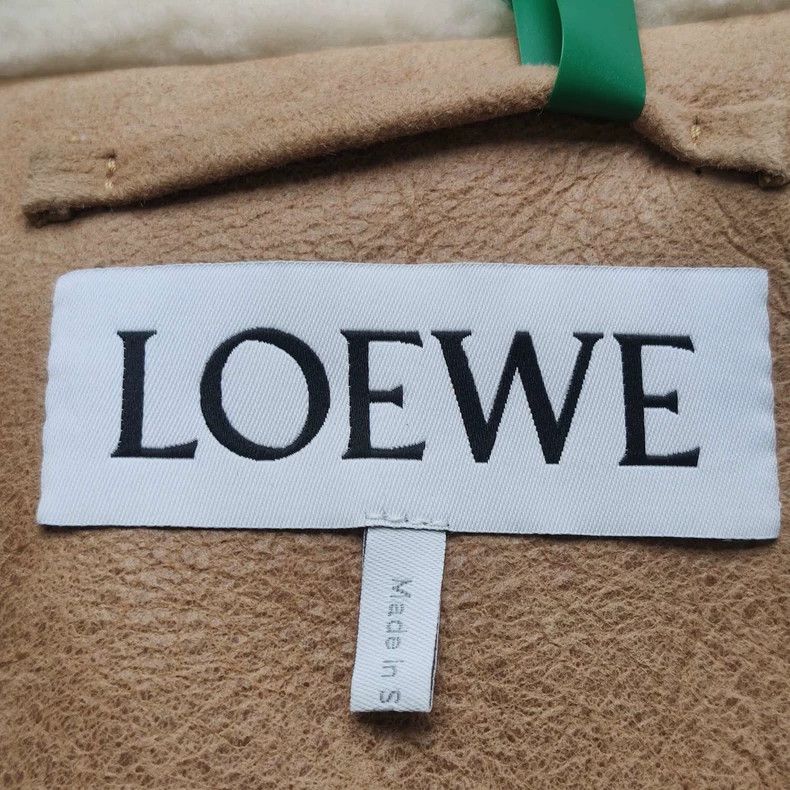 Loewe LOEWE Sheepskin color clash collar leather coat Size XXL / US 16-18 / IT 52-54 - 4 Thumbnail