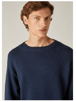 Loro Piana o1srvl11e0424 Girocollo Rapallo Sweatshirt in Navy Size US S / EU 44-46 / 1 - 5 Thumbnail