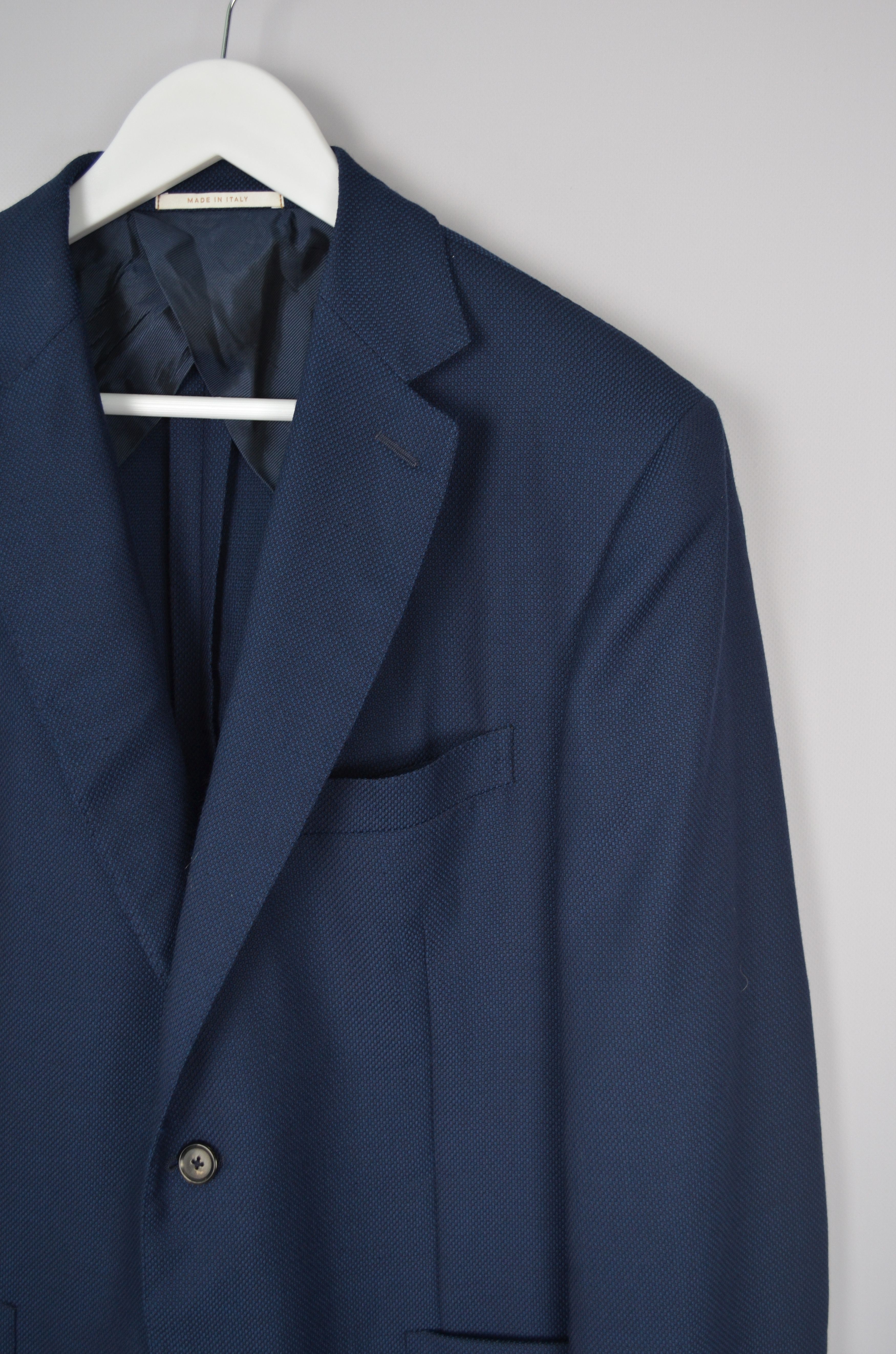 Pal Zileri Pal Zileri Vicenza Navy 100% Lana Wool Unlined Blazer Jacket Size 42R - 4 Thumbnail