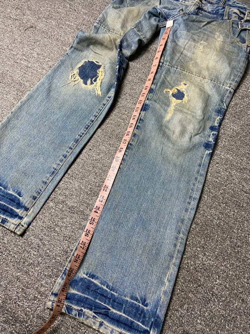 PPFM 🔥Vintage PPFM Double Waist Distressed Jeans🔥 (136) Size US 32 / EU 48 - 10 Thumbnail