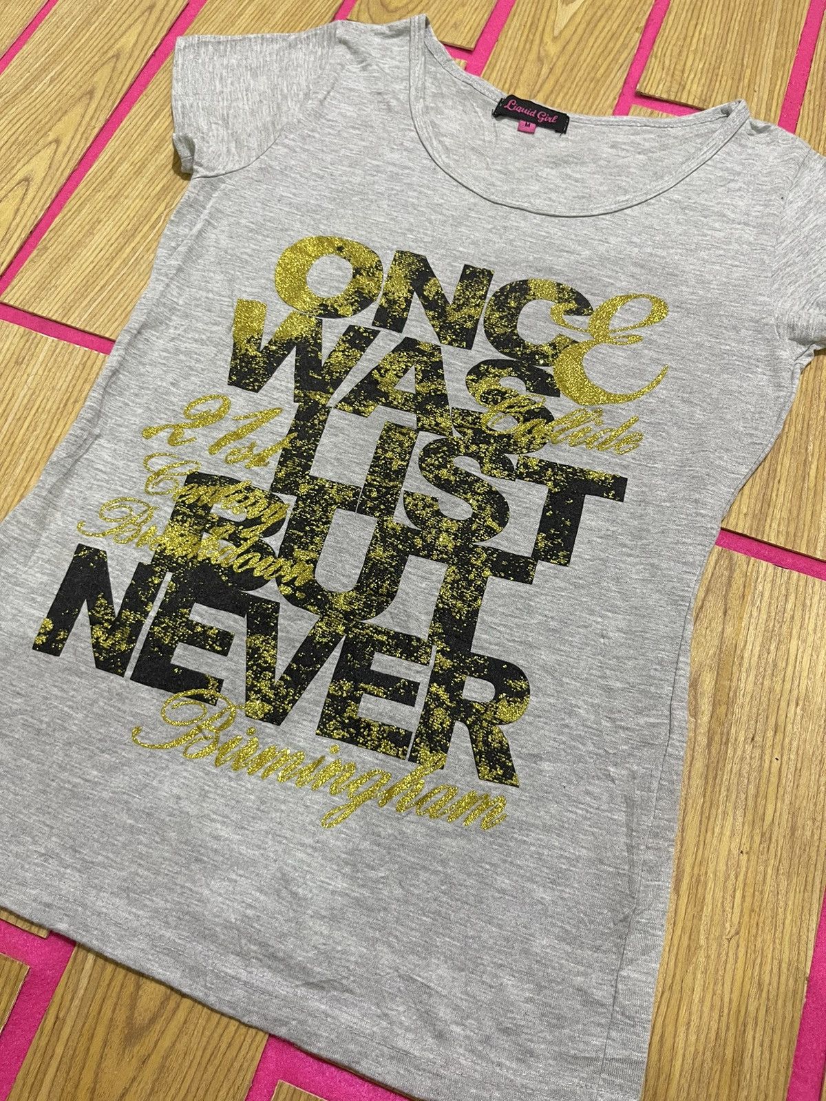 If Six Was Nine Y2K LIQWIT GIRL short sleeve tshirt Size M / US 6-8 / IT 42-44 - 2 Thumbnail
