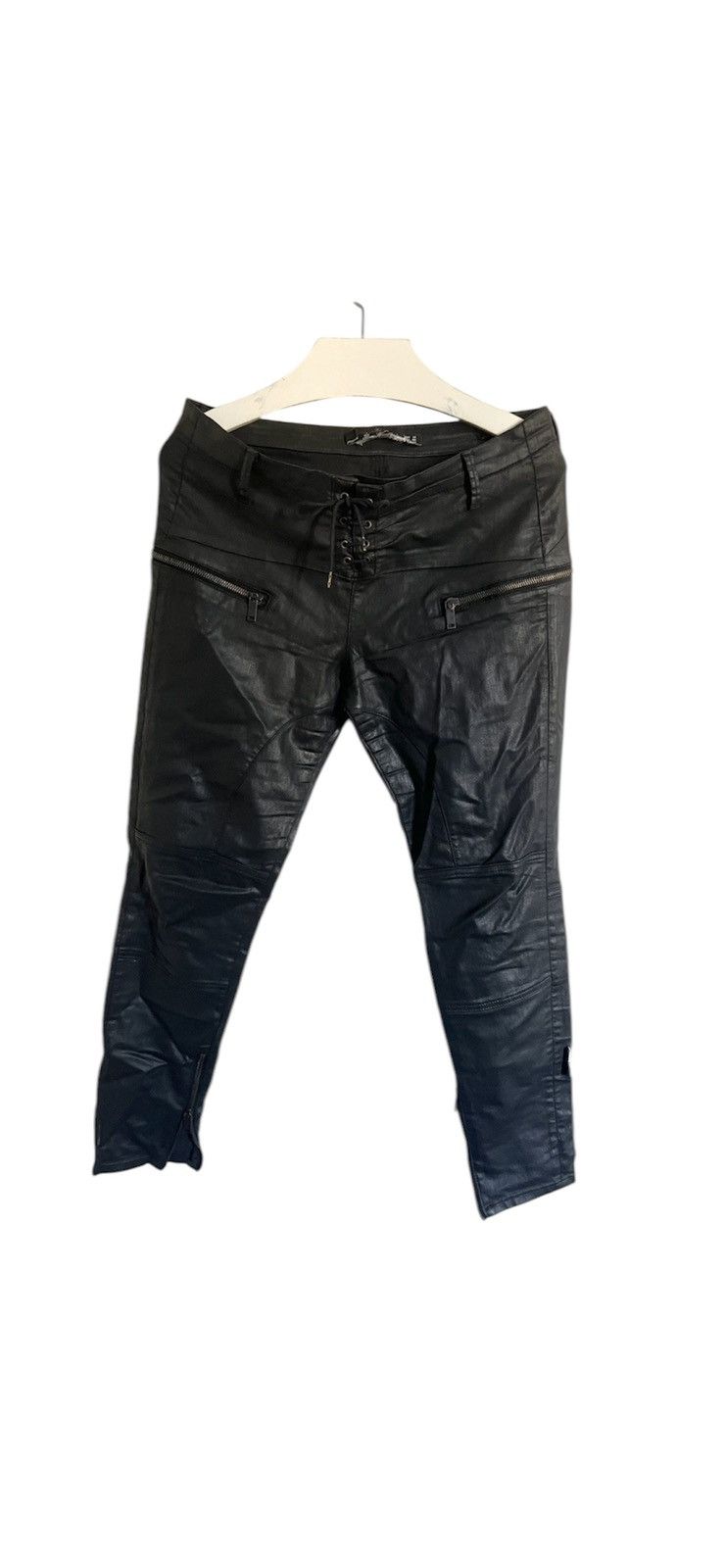 Vintage Y2K Racing Moto Biker Jeans Pants 2000s like jpg raf rick 00 Size 28" / US 6 / IT 42 - 1 Thumbnail