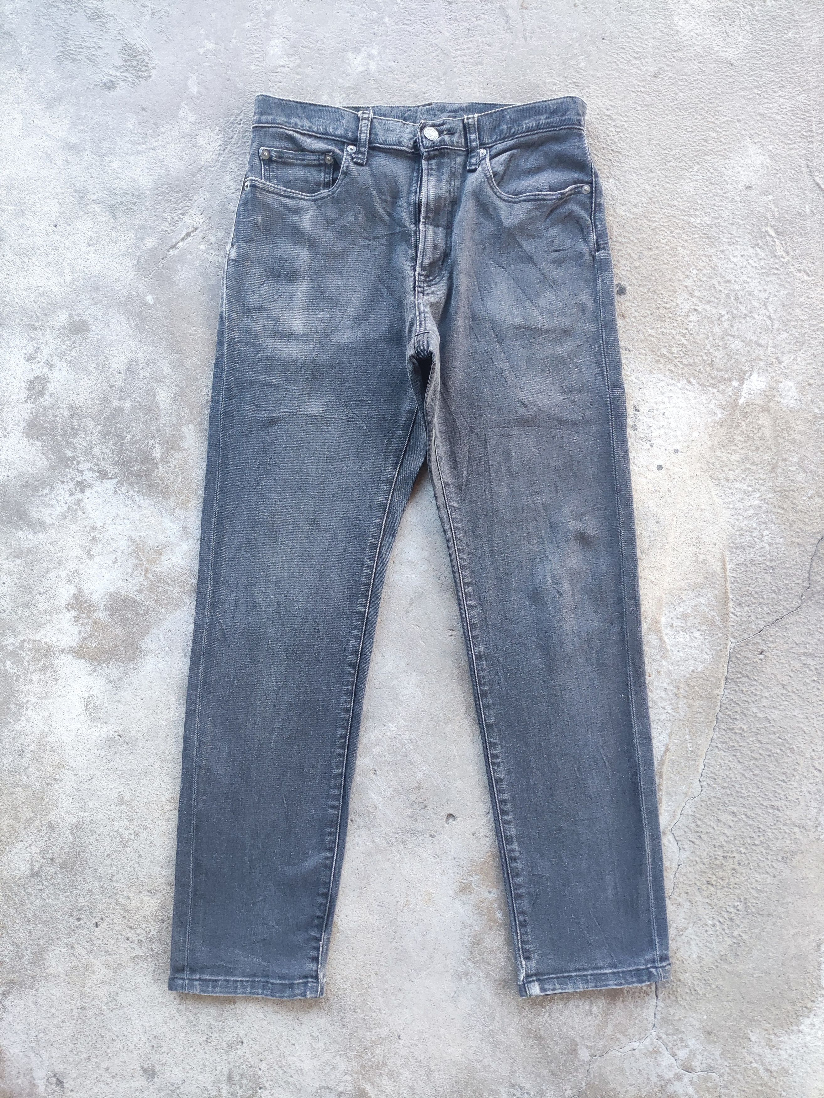 GU Vintage GU Brand Denim Faded Pants Size US 29 - 1 Thumbnail