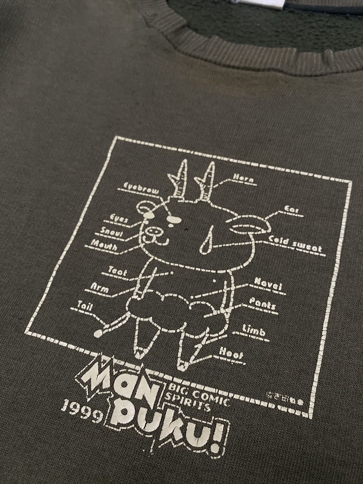 20471120 Grail 1999 Hoshi No Kirby Manpuku Comic Boxy Crewneck Size US M / EU 48-50 / 2 - 3 Thumbnail