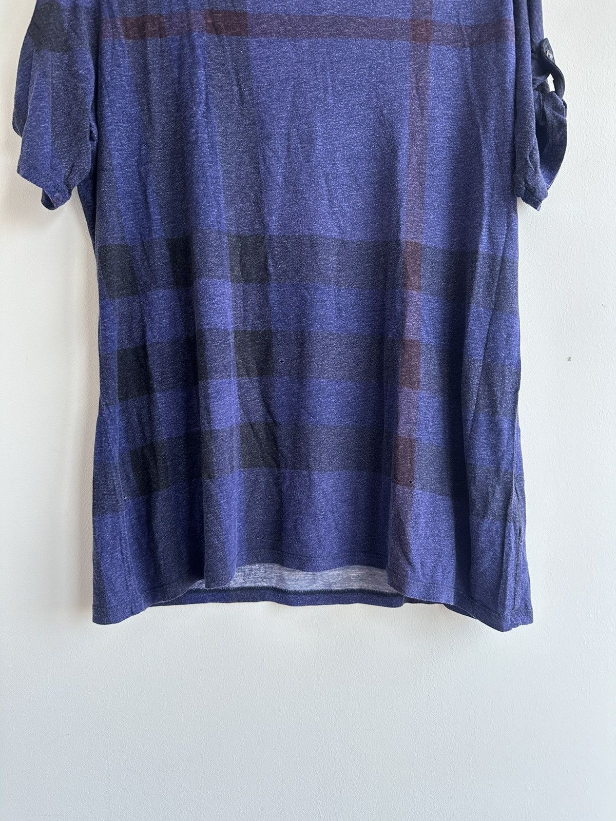 Burberry Burberry Brit Blue T-Shirt Nova Check Women's Size XS Size L / US 10 / IT 46 - 3 Thumbnail