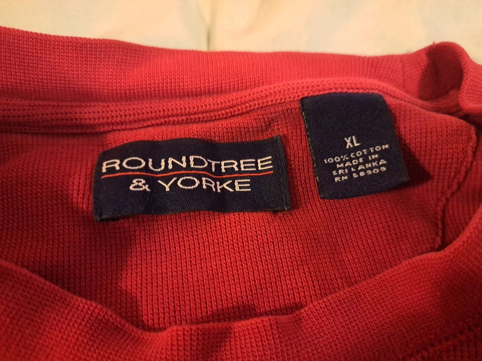 Roundtree & Yorke Roundtree & Yorke Men’s Red Long Sleeve Dress Shirt XL Size US XL / EU 56 / 4 - 4 Thumbnail
