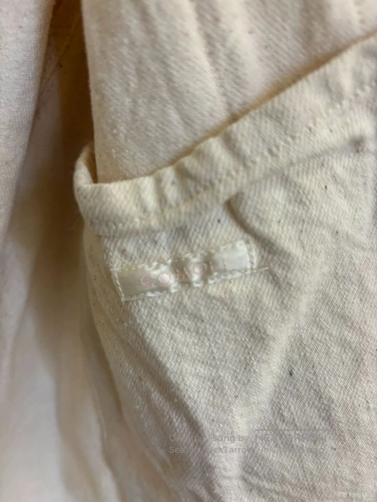 Comoli Comoli White Crinkled Fabric Jacket. Size US L / EU 52-54 / 3 - 7 Thumbnail