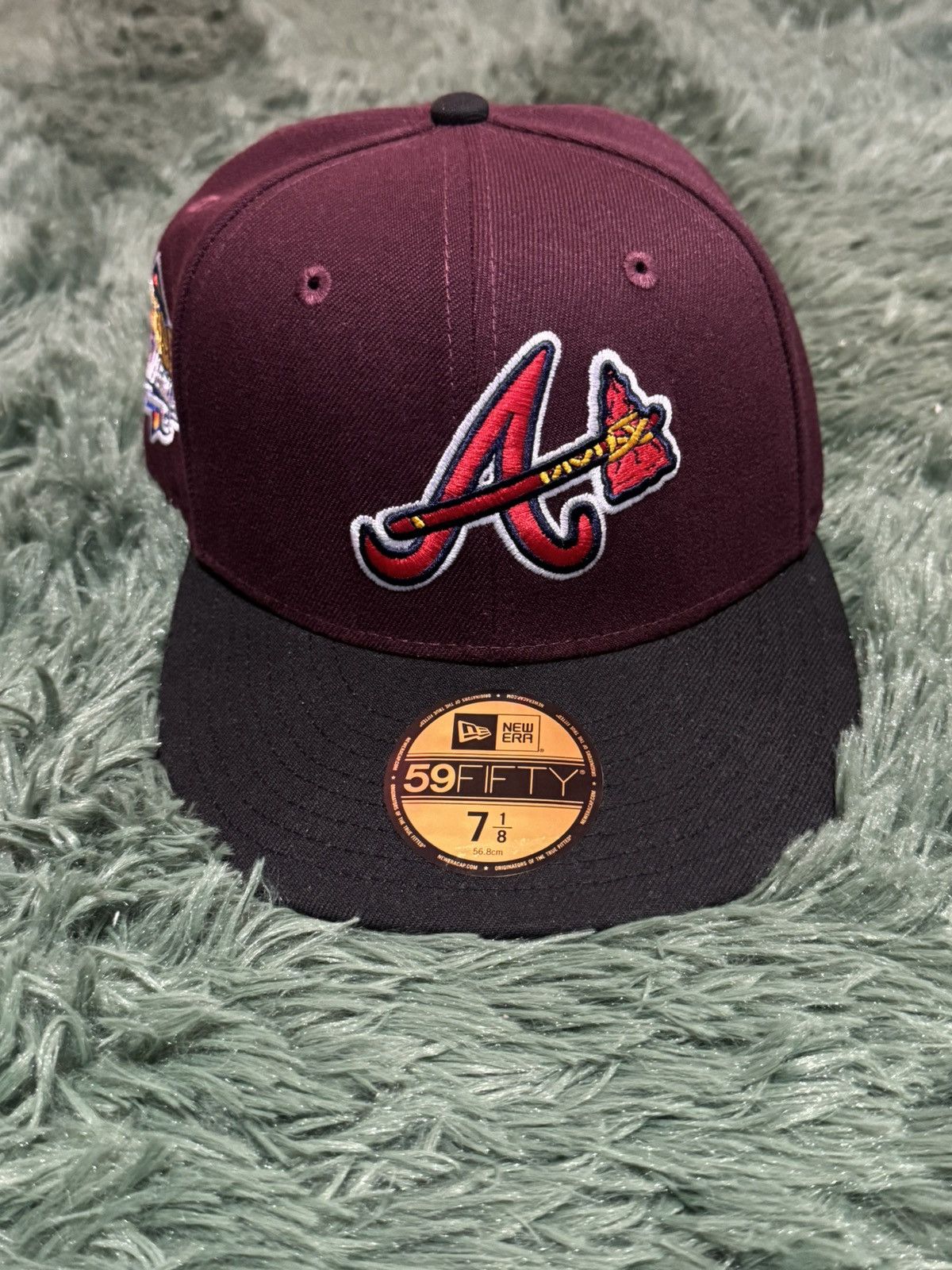 New Era Cap city Atlanta Braves fitted hat 7 1/8 Size ONE SIZE - 1 Thumbnail