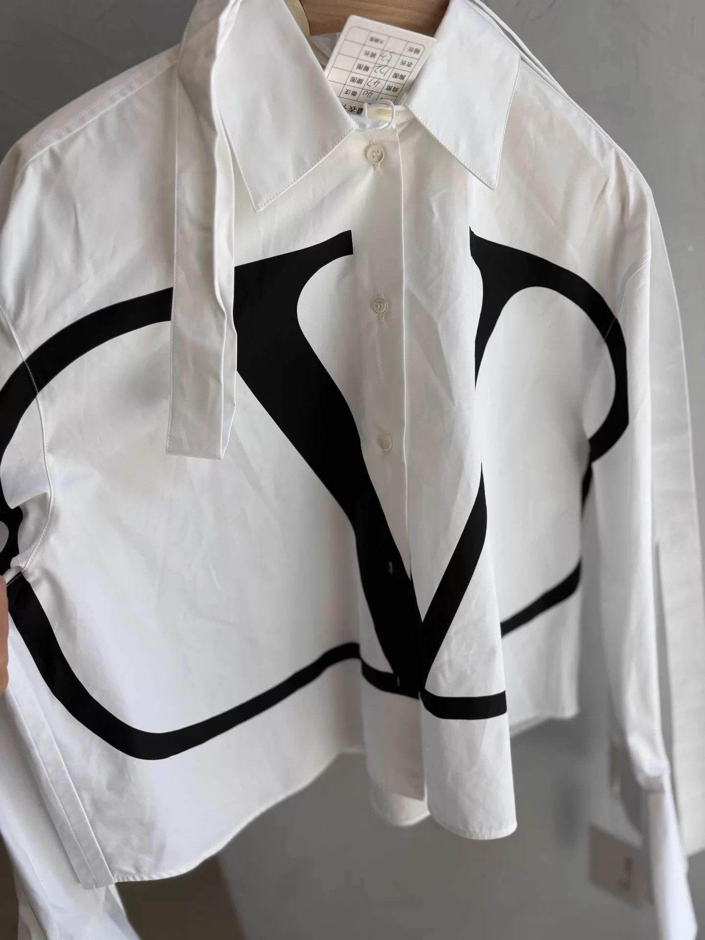 Valentino Valentino Runway Black White Polo Oversized Shirt Size S / US 4 / IT 40 - 2 Thumbnail