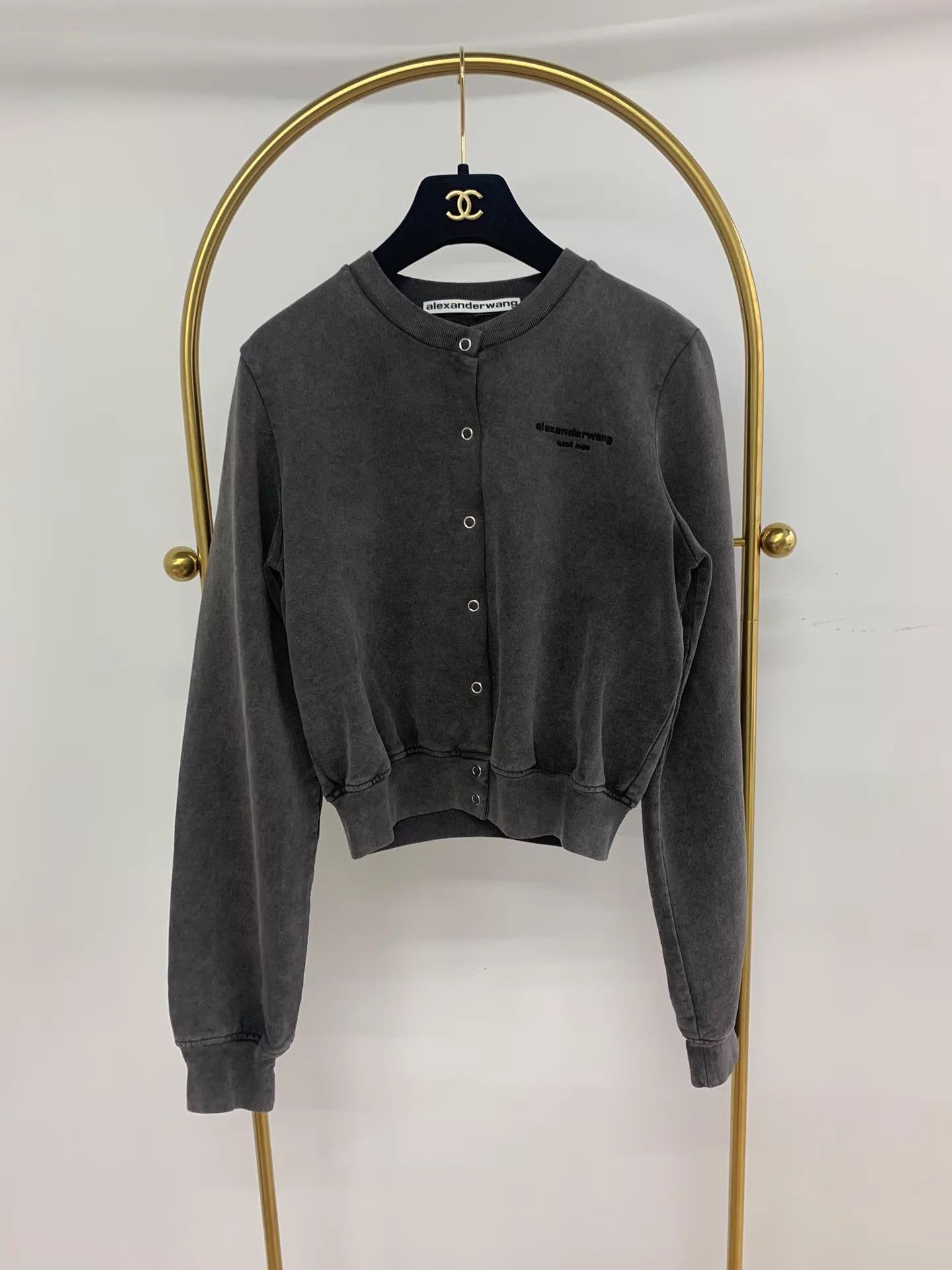 Alexander Wang Alexander Wang gray letter jacket Size S Size S / US 4 / IT 40 - 1 Thumbnail