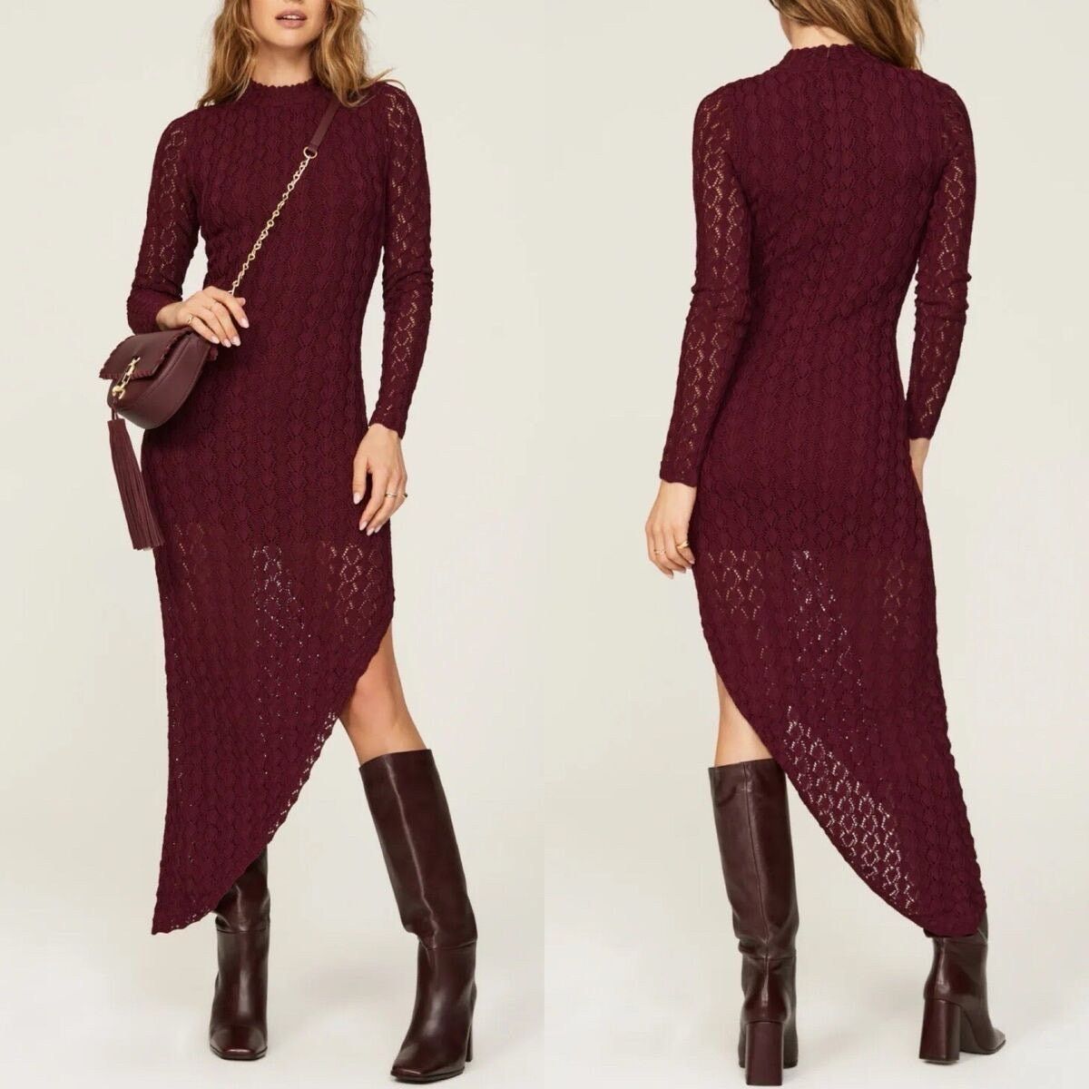 Other rtr Something Navy XS Asymmetric Long Sleeve Sweater Dress Size XS / US 0-2 / IT 36-38 - 1 Thumbnail