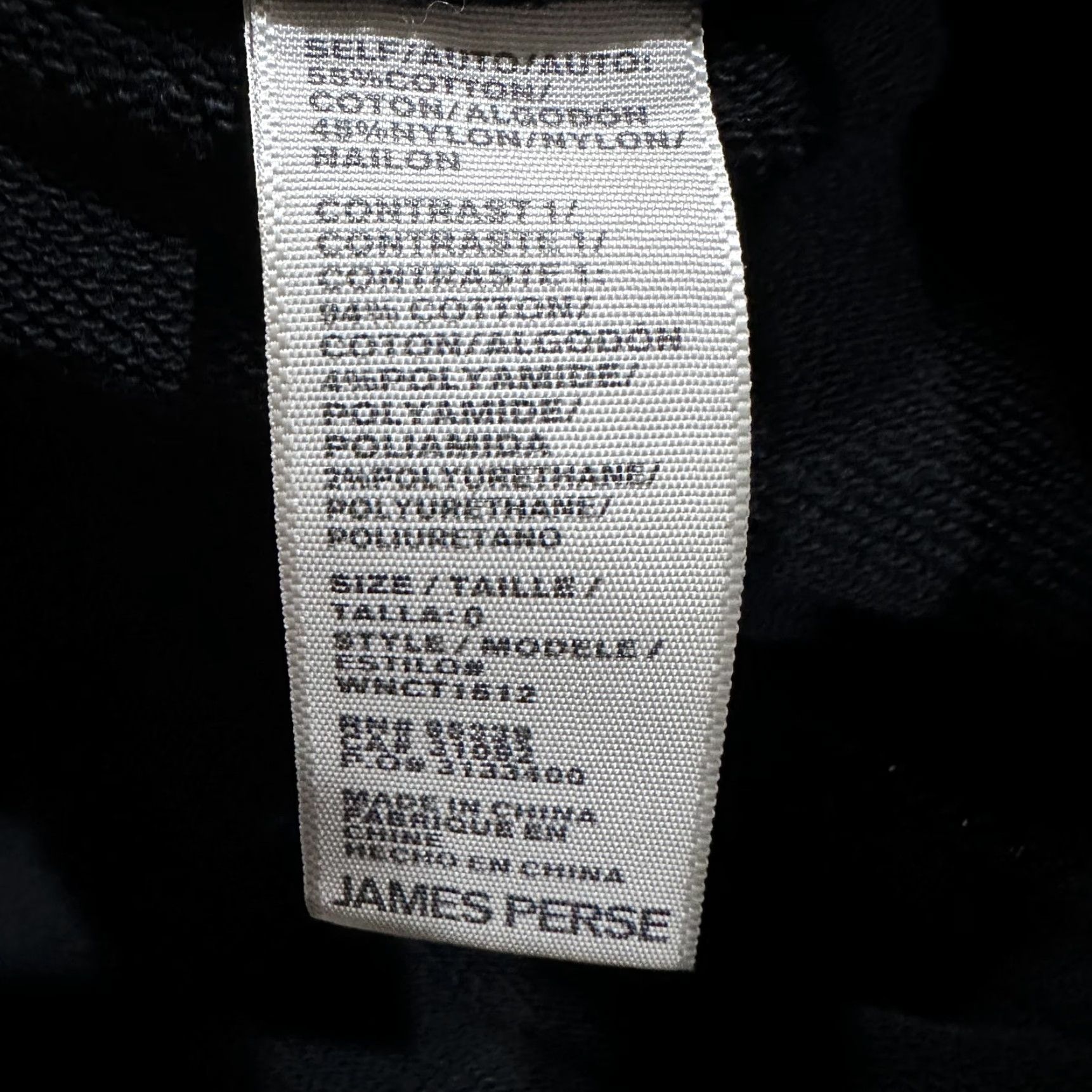 James Perse James Perse Pants Women Size 0 XS Black Jogger Tapered Drawstring Cotton Slim Size 25" / US 0 / IT 36 - 4 Thumbnail