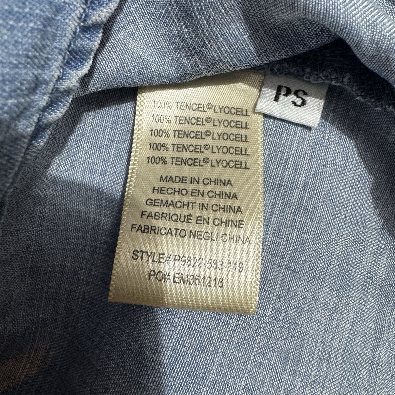 Other Cloth & Stone Chambray Shirt Womens Petite S Boho High Low Size S / US 4 / IT 40 - 6 Thumbnail