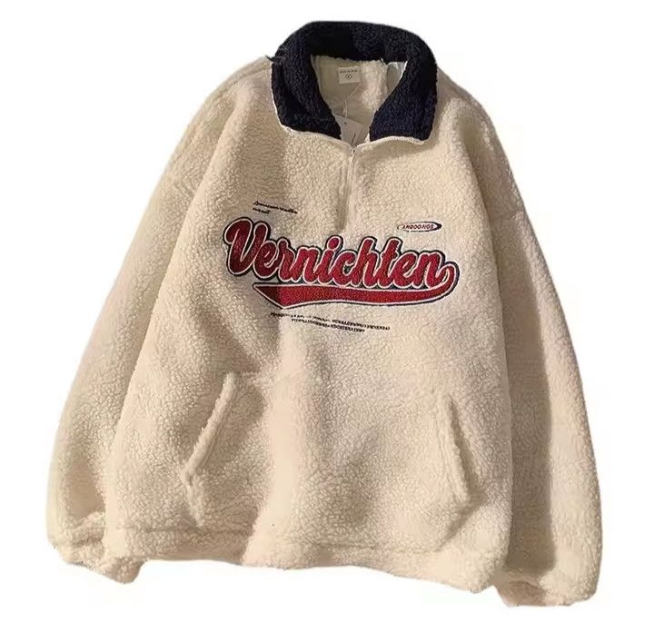 Japanese Brand × Vintage Japanese Style Embroidery Half Zipper Sweatshirt Size US XXL / EU 58 / 5 - 2 Thumbnail