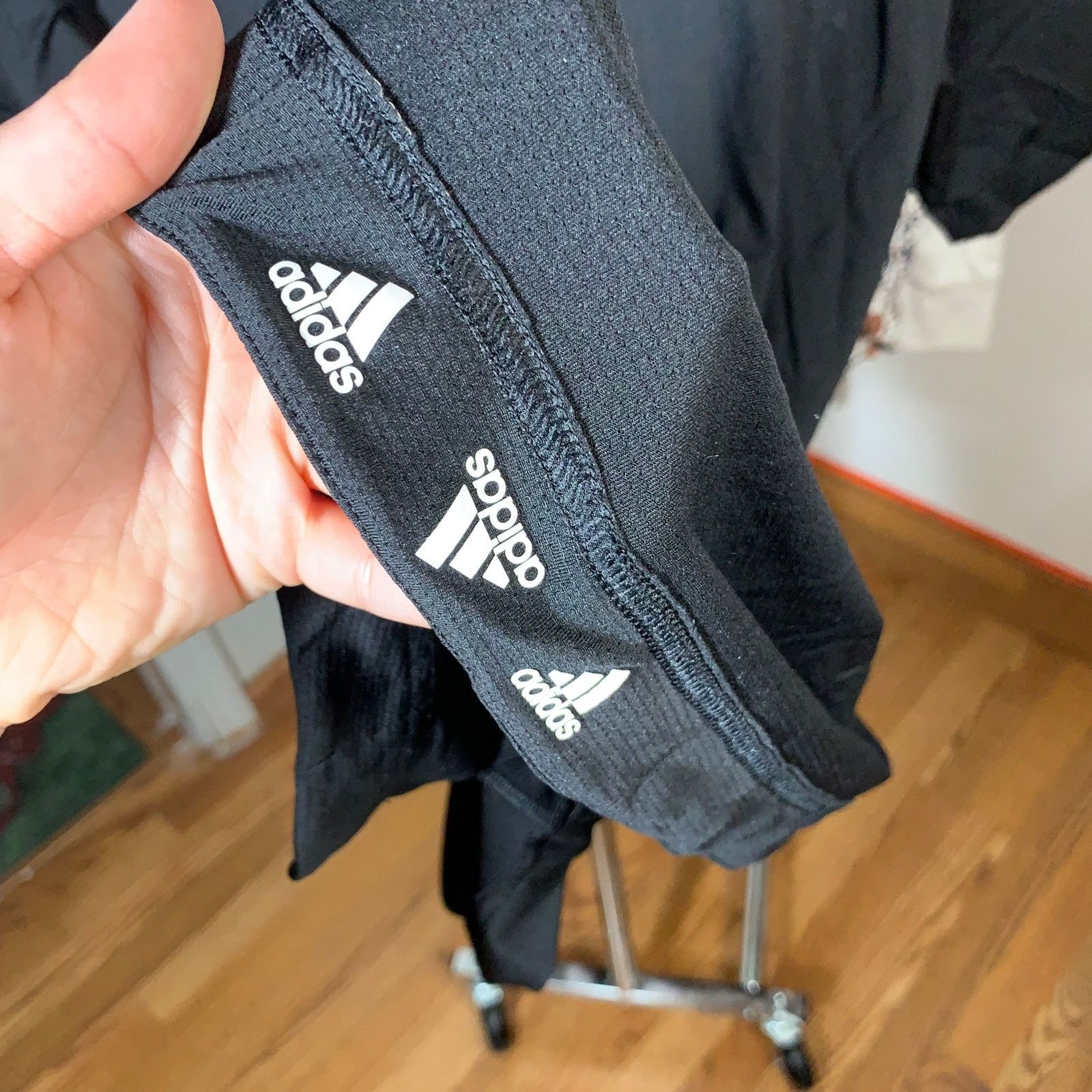 Adidas Adidas Primeblue Men's Black Short Sleeve Shrits Size M Size US M / EU 48-50 / 2 - 7 Thumbnail