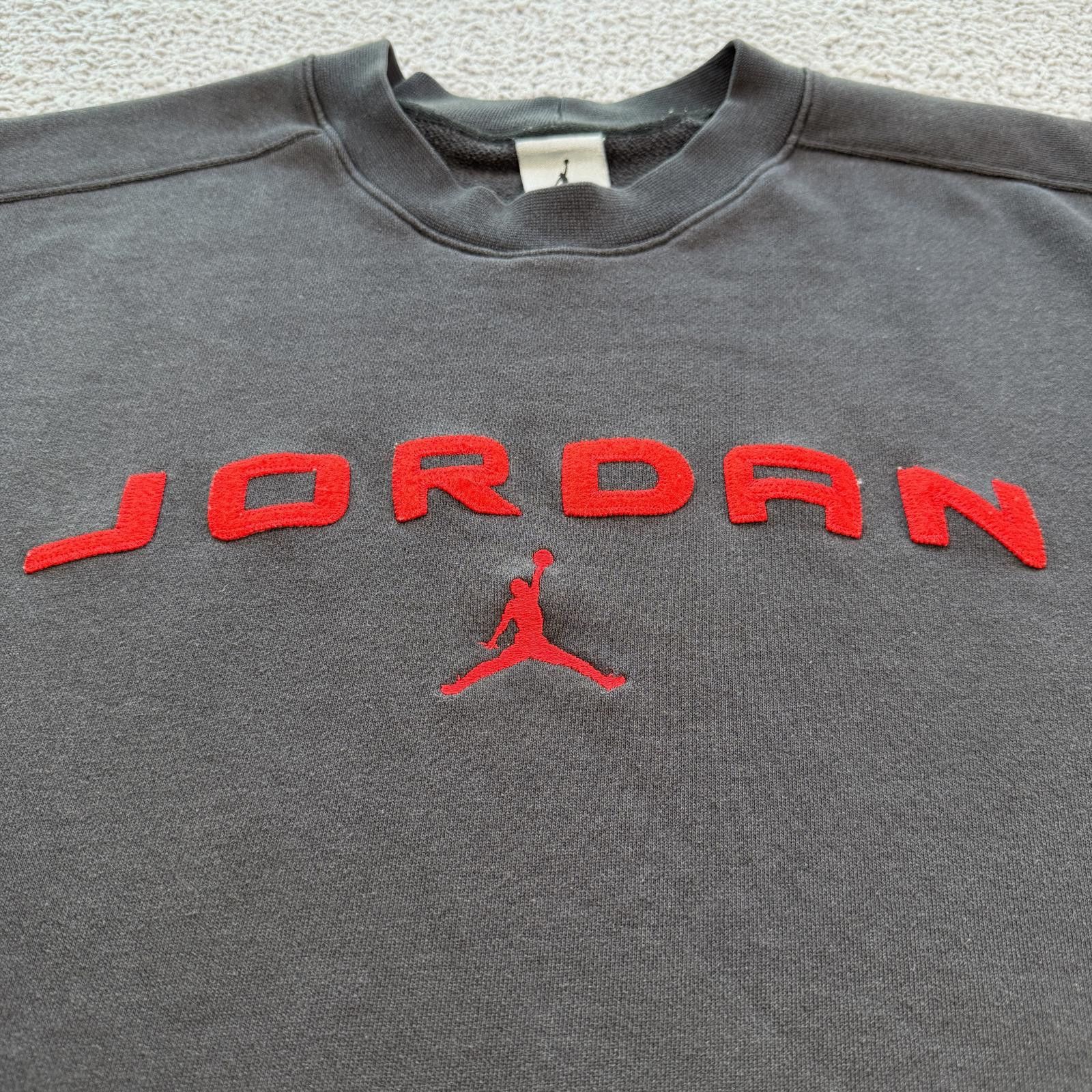 Jordan Brand Jordan Crewneck Sweatshirt Gray Spell Out Jumpman Men's XL Size US L / EU 52-54 / 3 - 3 Thumbnail