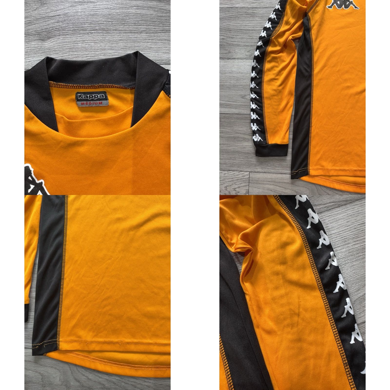 Nike KAPPA Long Sleeve GK GOALKEEPER FOOTBALL SHIRT SOCCER JERSEY Orange M Shirt Mens Size US M / EU 48-50 / 2 - 8 Thumbnail