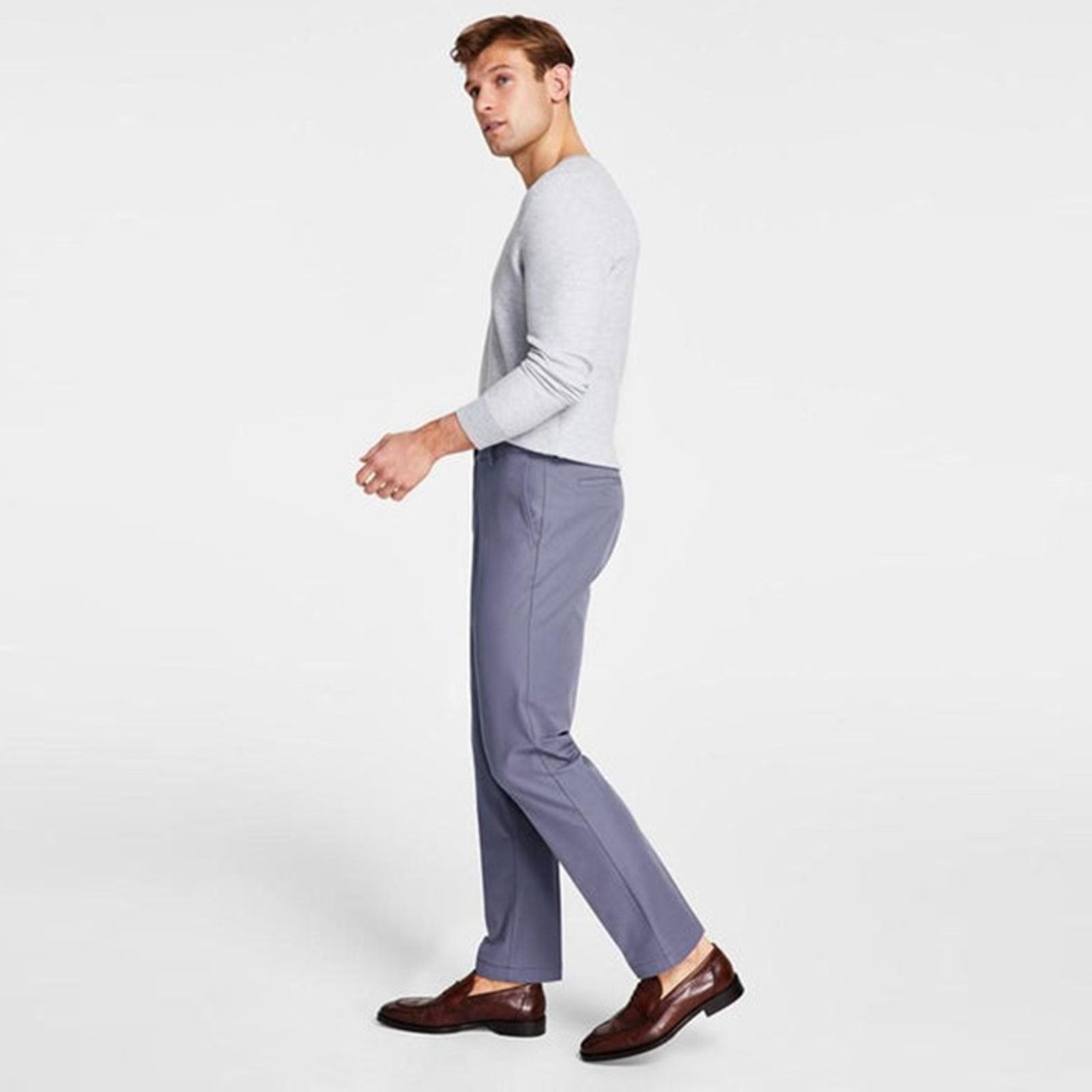 Michael Kors Michael Kors Men's Ash Blue Classic Dress Pants Size 38x34 Size US 38 / EU 54 - 3 Thumbnail