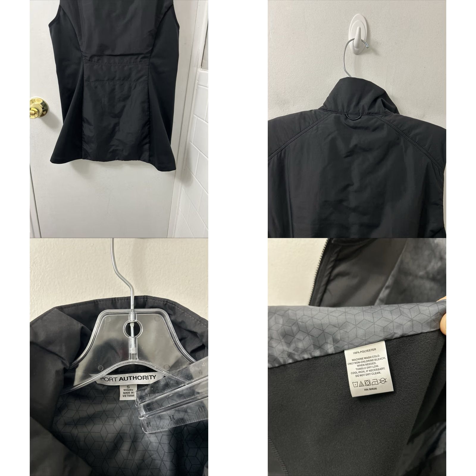 Port Authority Port Authority Vest Womens Small Black Pfizer Full Zip Corporate Work Jacket Vest Size S / US 4 / IT 40 - 8 Thumbnail