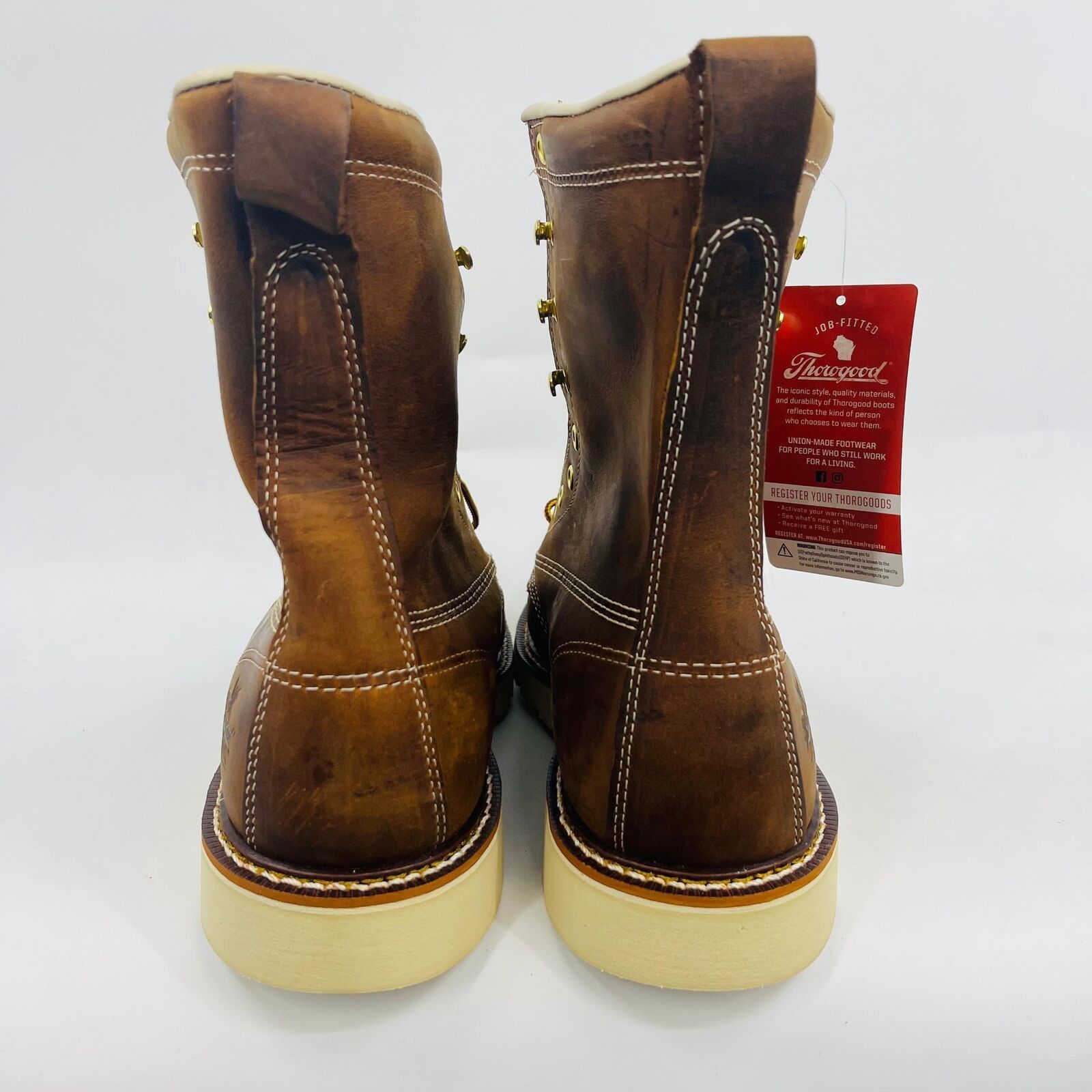Thorogood THOROGOOD MENS 8" NON-SAFETY TOE COMFORTABLE " SIZE 9.5EE Size US 9.5 / EU 42-43 - 3 Thumbnail