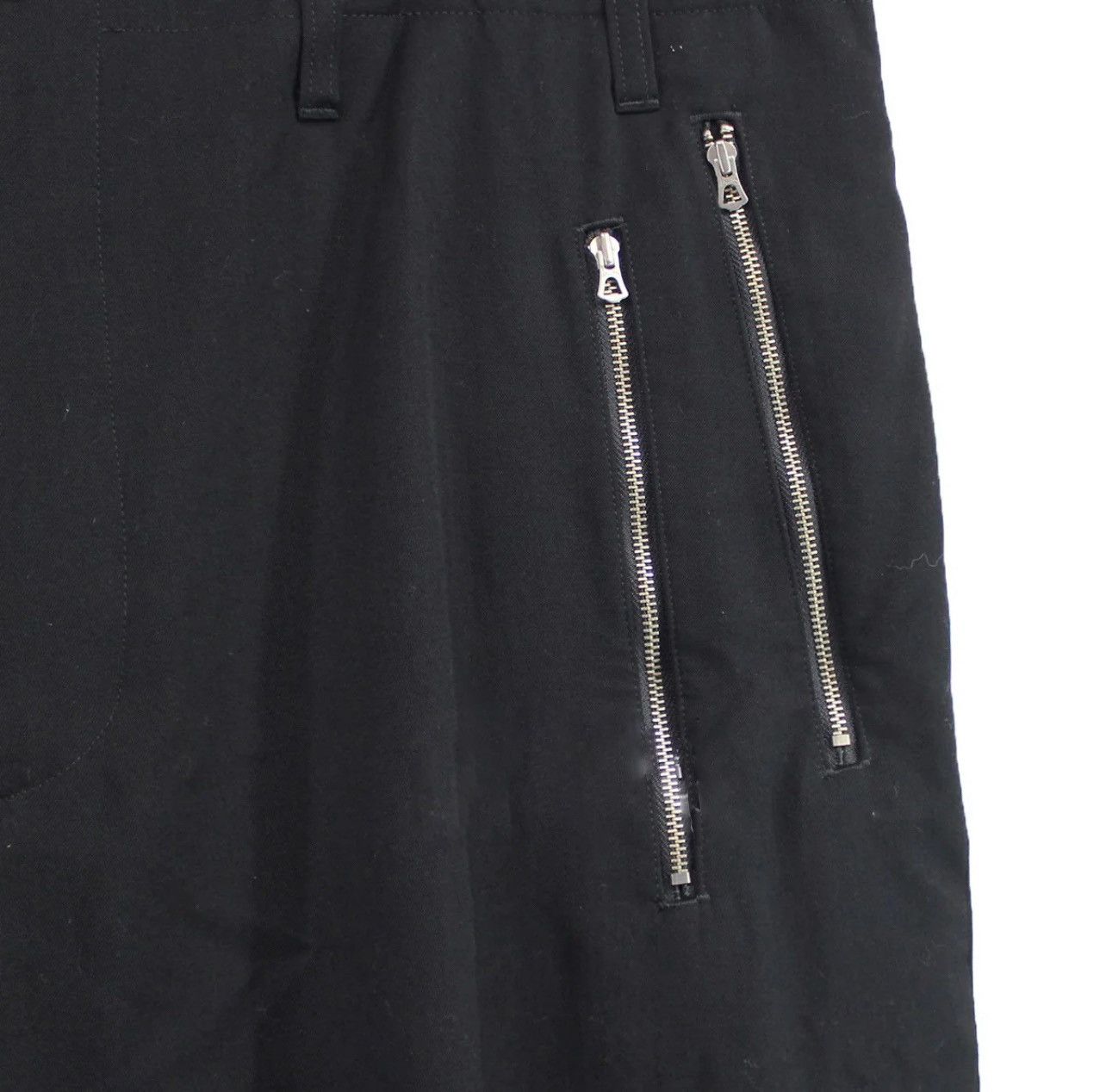 Yohji Yamamoto Yohji Yamamoto Pour Homme Left Side Zip Trouser - HH-P39-100 Size US 38 / EU 54 - 8 Thumbnail