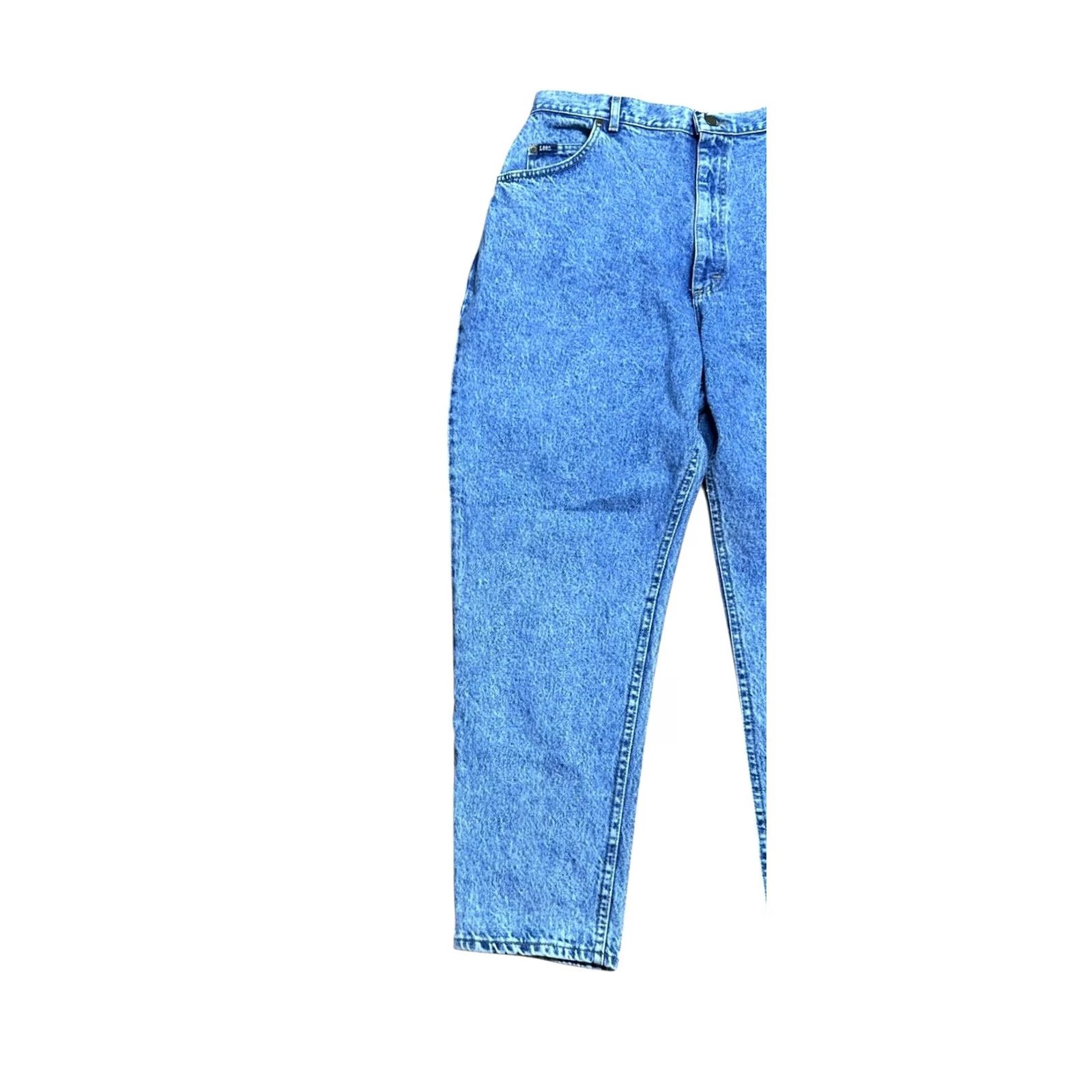 Lee VINTAGE Lee Stone Wash Tapered Jeans Women 90s High Rise 20 Denim Blue Size 42" / US 20 - 2 Thumbnail