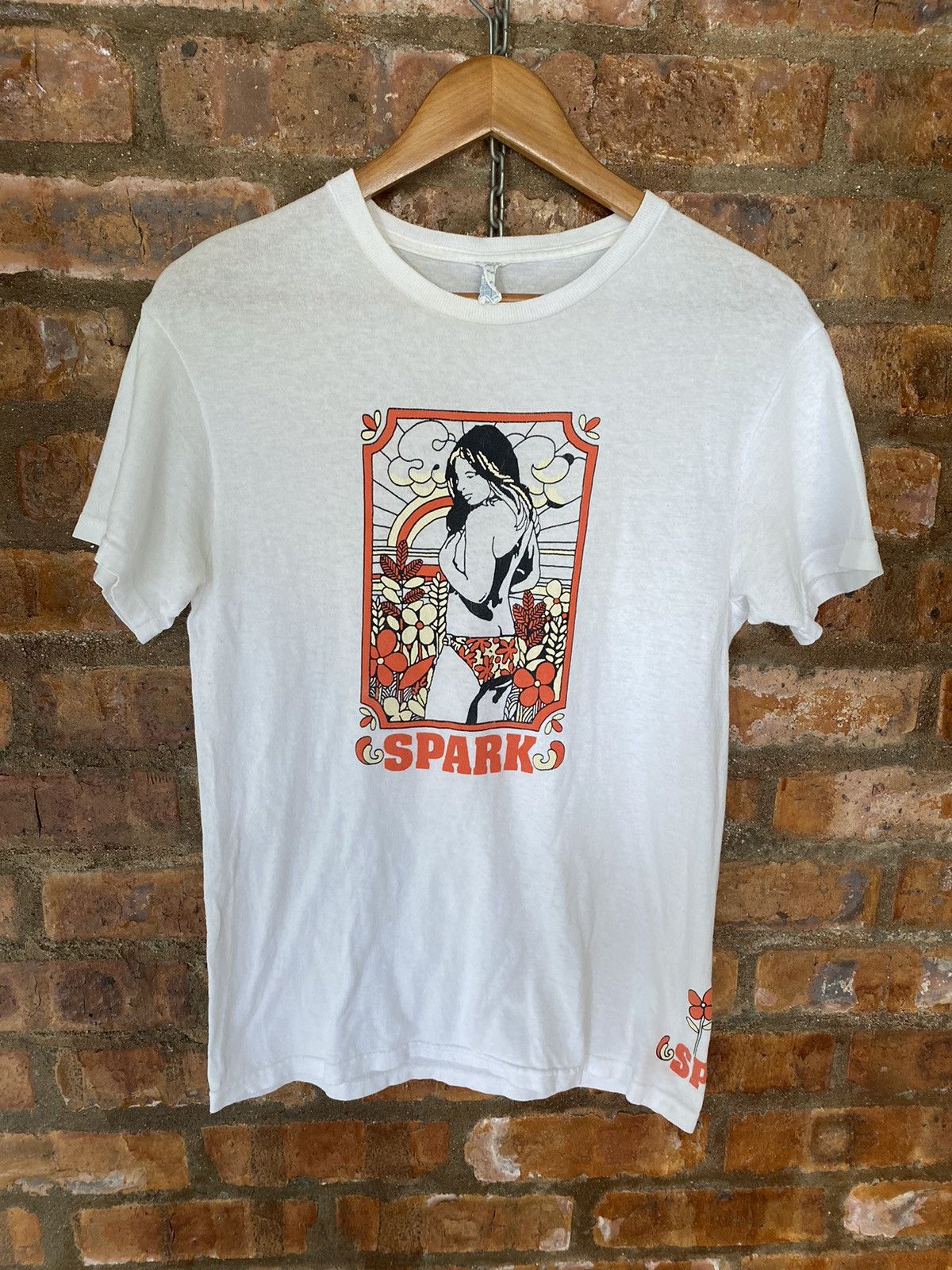 Girl Skateboards × Hook-Ups × Japanese Brand Vintage Y2K SPARK pin up sex tee Size US S / EU 44-46 / 1 - 2 Thumbnail