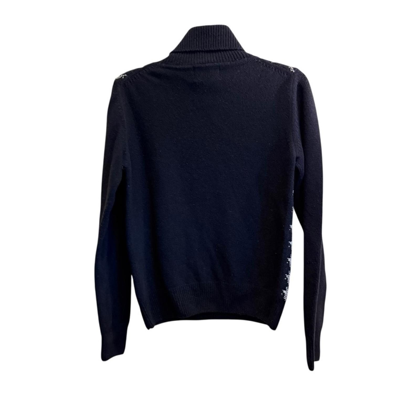 Barbour Barbour Black and Gray Houndstooth Wool Knit Sweater sz10 Size L / US 10 / IT 46 - 5 Thumbnail