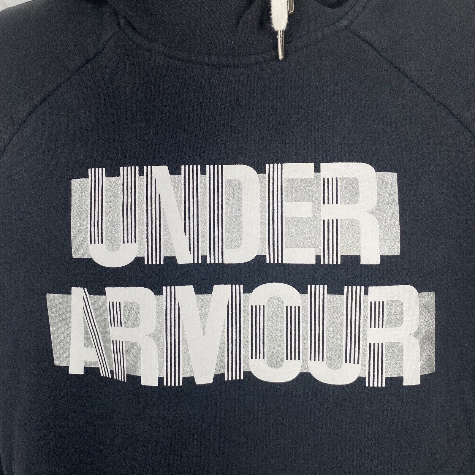 Under Armour Under Armour Small Loose Fit Black Fleece Hoodie Sweatshirt Size S / US 4 / IT 40 - 3 Thumbnail