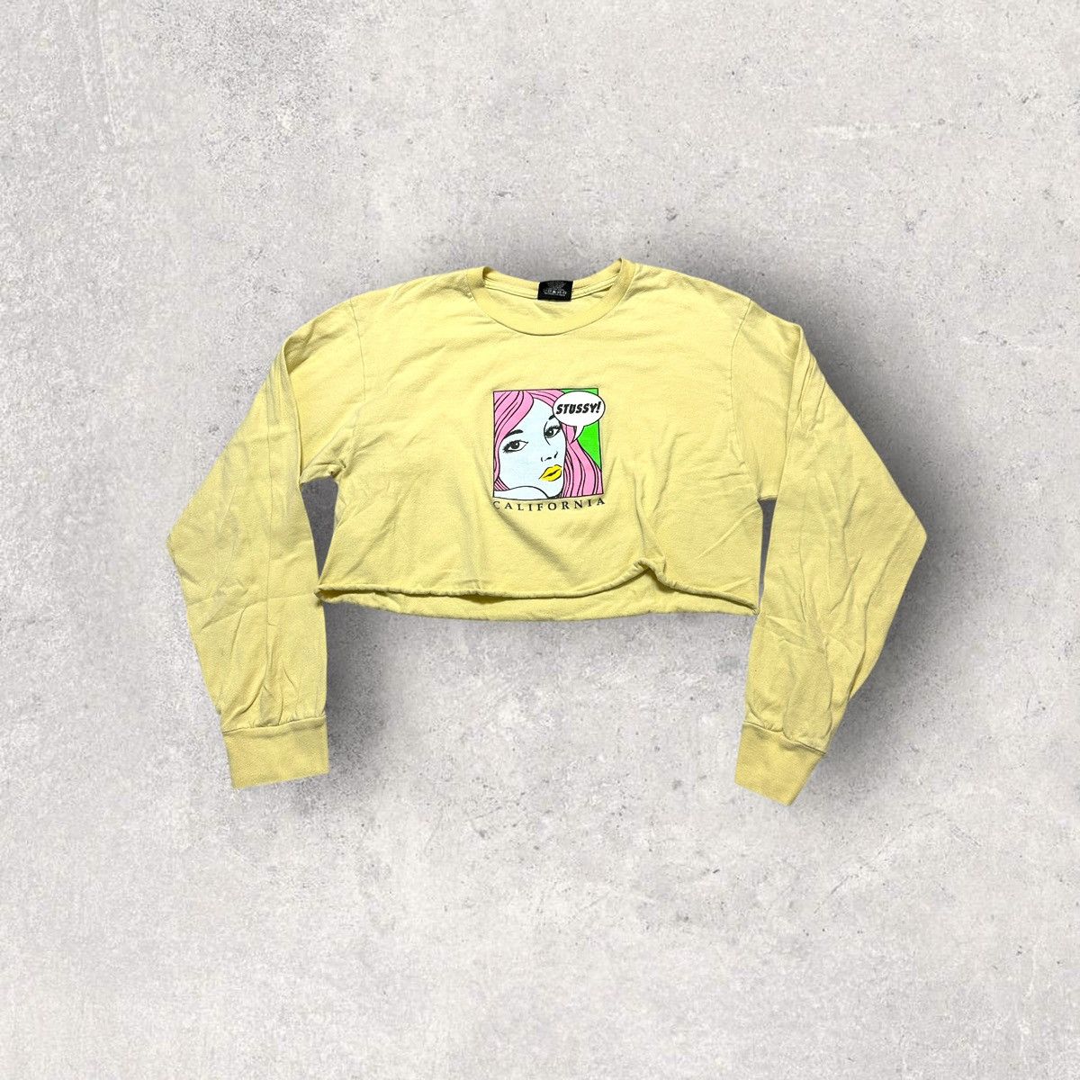 Stussy Stüssy cropped long sleeve tee Size M / US 6-8 / IT 42-44 - 1 Thumbnail