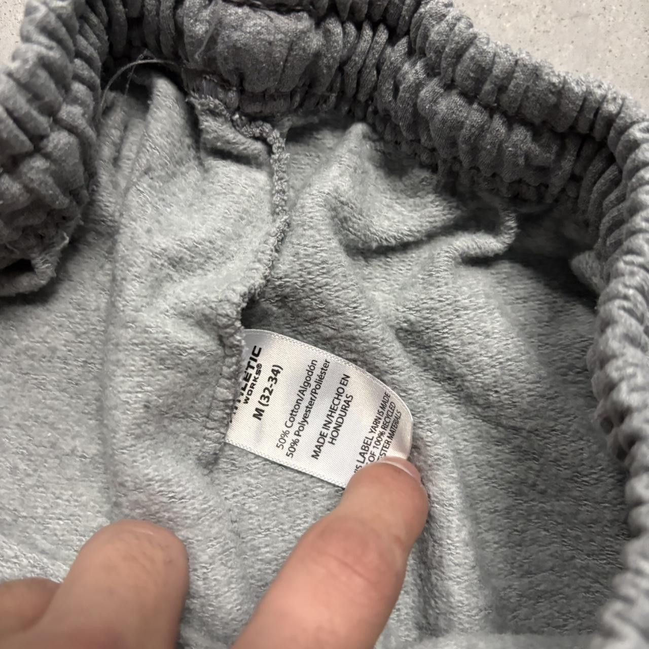 Japanese Brand × Vintage Crazy Vintage Y2K/2000s Light Grey Essential Sweatpants! Size US 30 / EU 46 - 6 Thumbnail