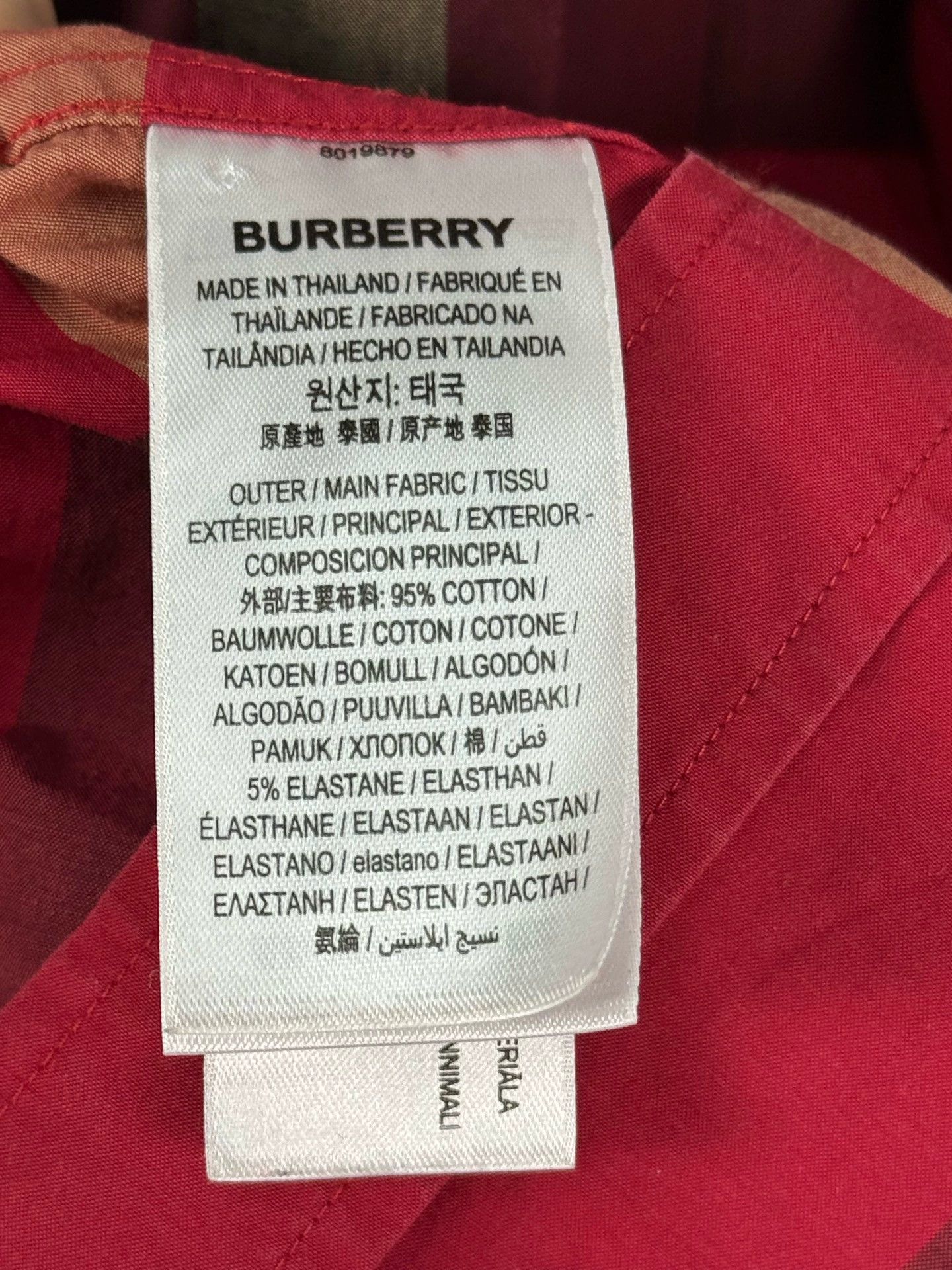 Burberry Burberry Men's XL Check Shirt Size US XL / EU 56 / 4 - 7 Thumbnail