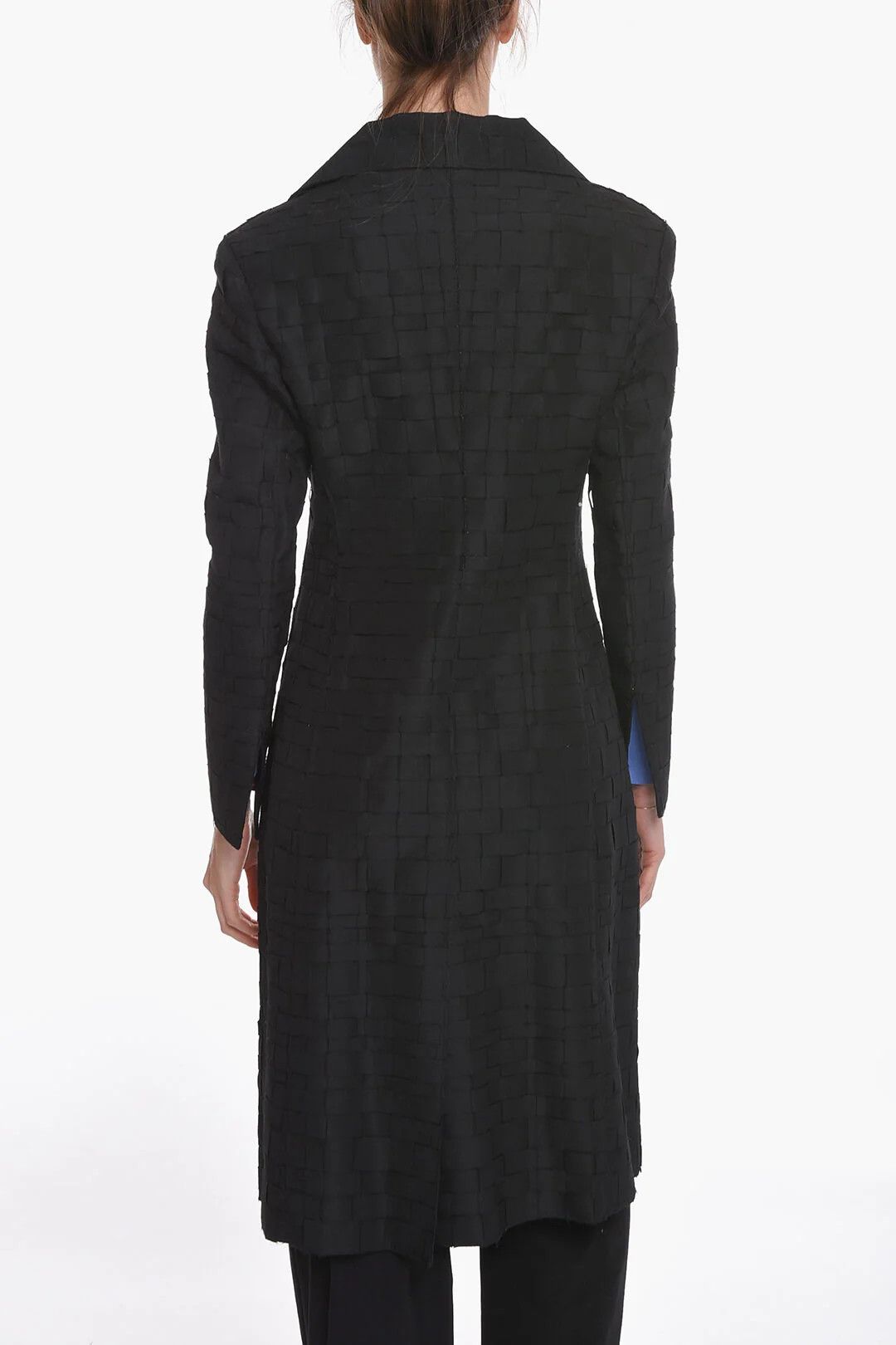 Bottega Veneta og1mm0426 Single-Breasted Gazar Silk Coat in Black Size XS / US 0-2 / IT 36-38 - 2 Thumbnail