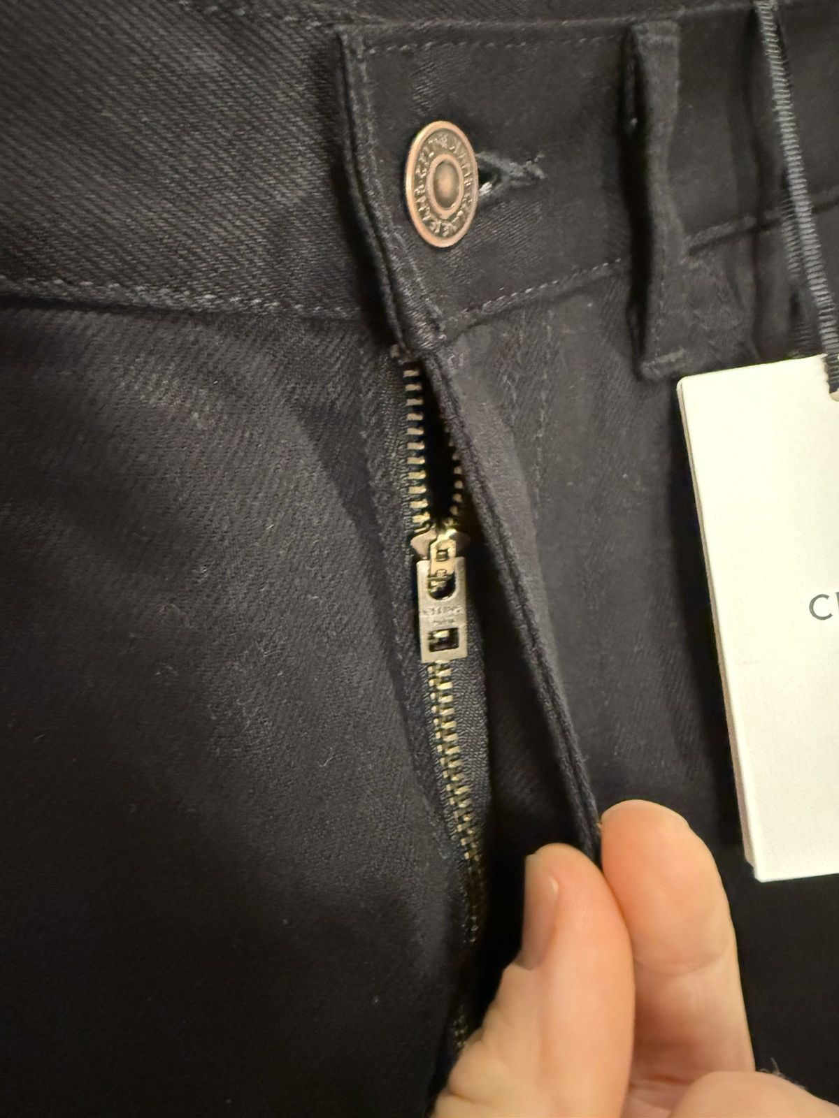 Celine Holy Grail FW21 Celine raw hem flared dylan black jeans 30 Size US 30 / EU 46 - 15 Thumbnail