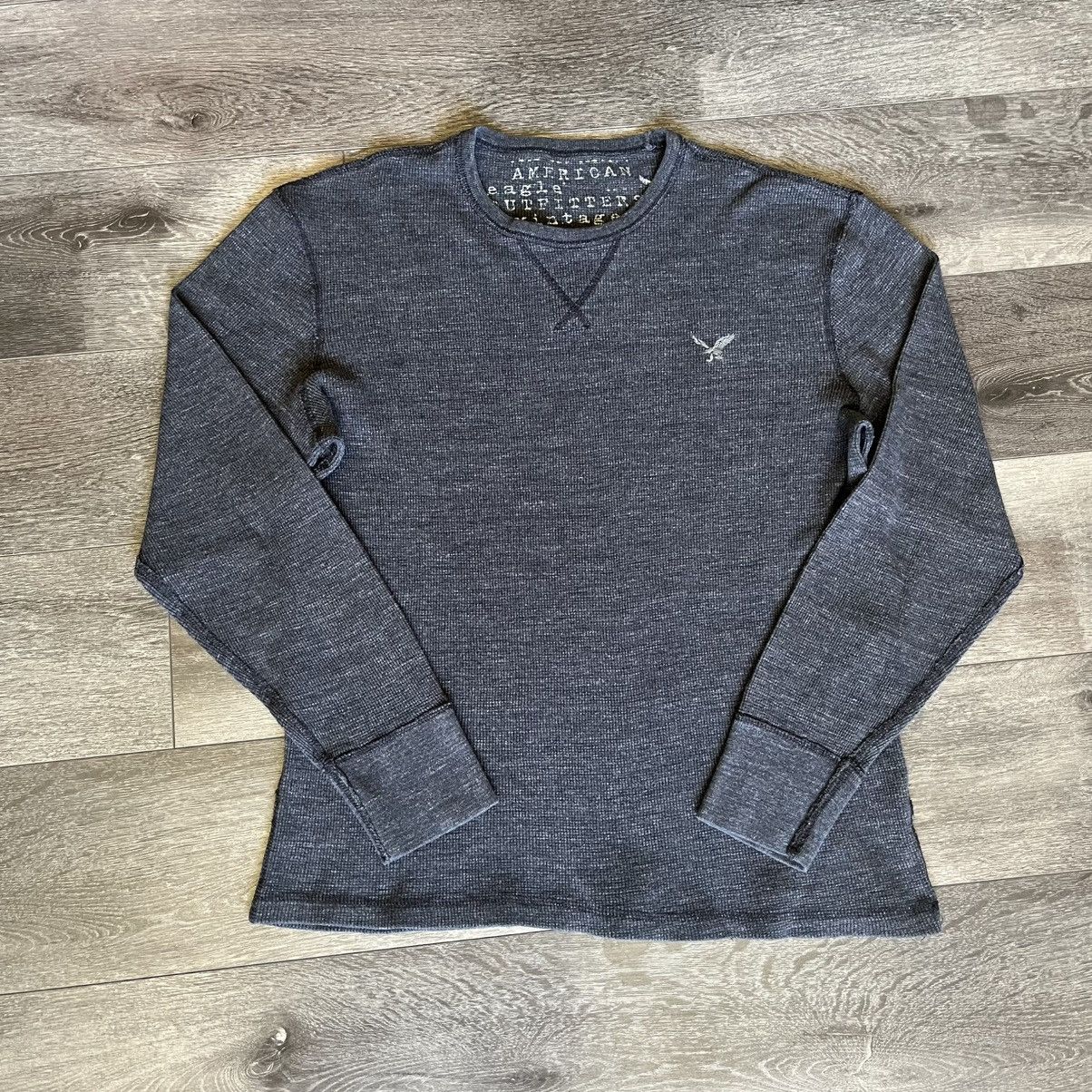 American Eagle Outfitters Vintage Y2K American Eagle Outfitters Thermal Longsleeve Tee Size US L / EU 52-54 / 3 - 1 Thumbnail