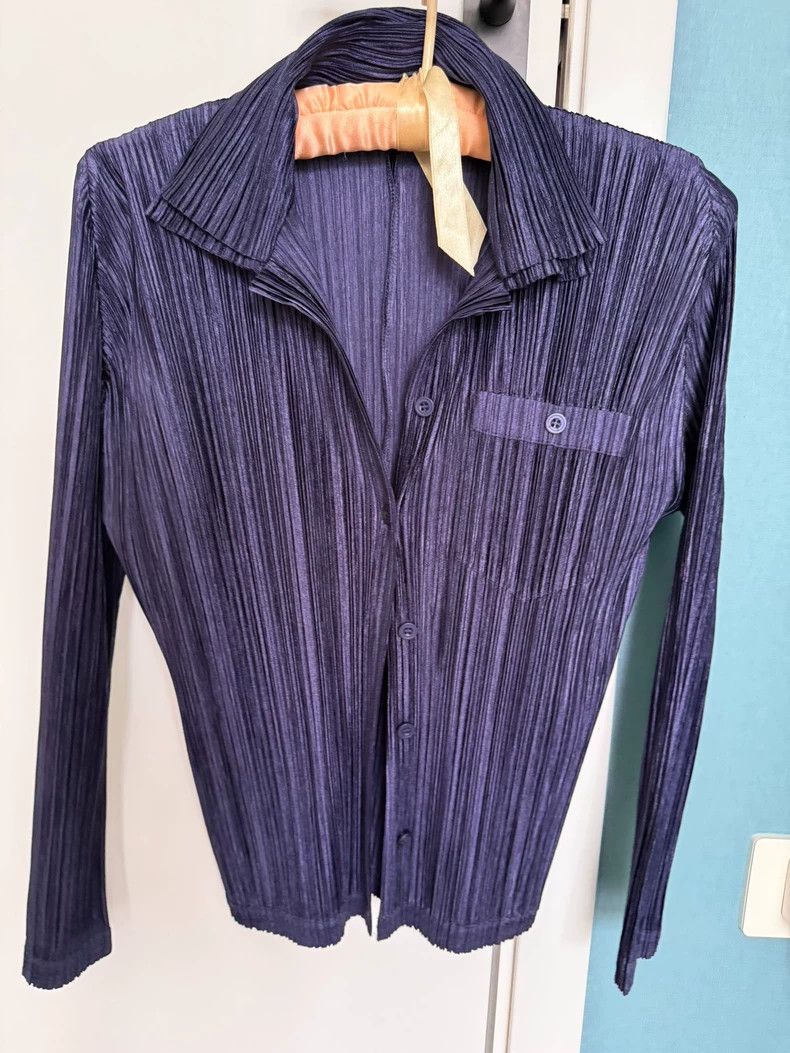 Issey Miyake Issey Miyake size:3 Purple Honor double-collared shirt Size XS / US 0-2 / IT 36-38 - 1 Thumbnail