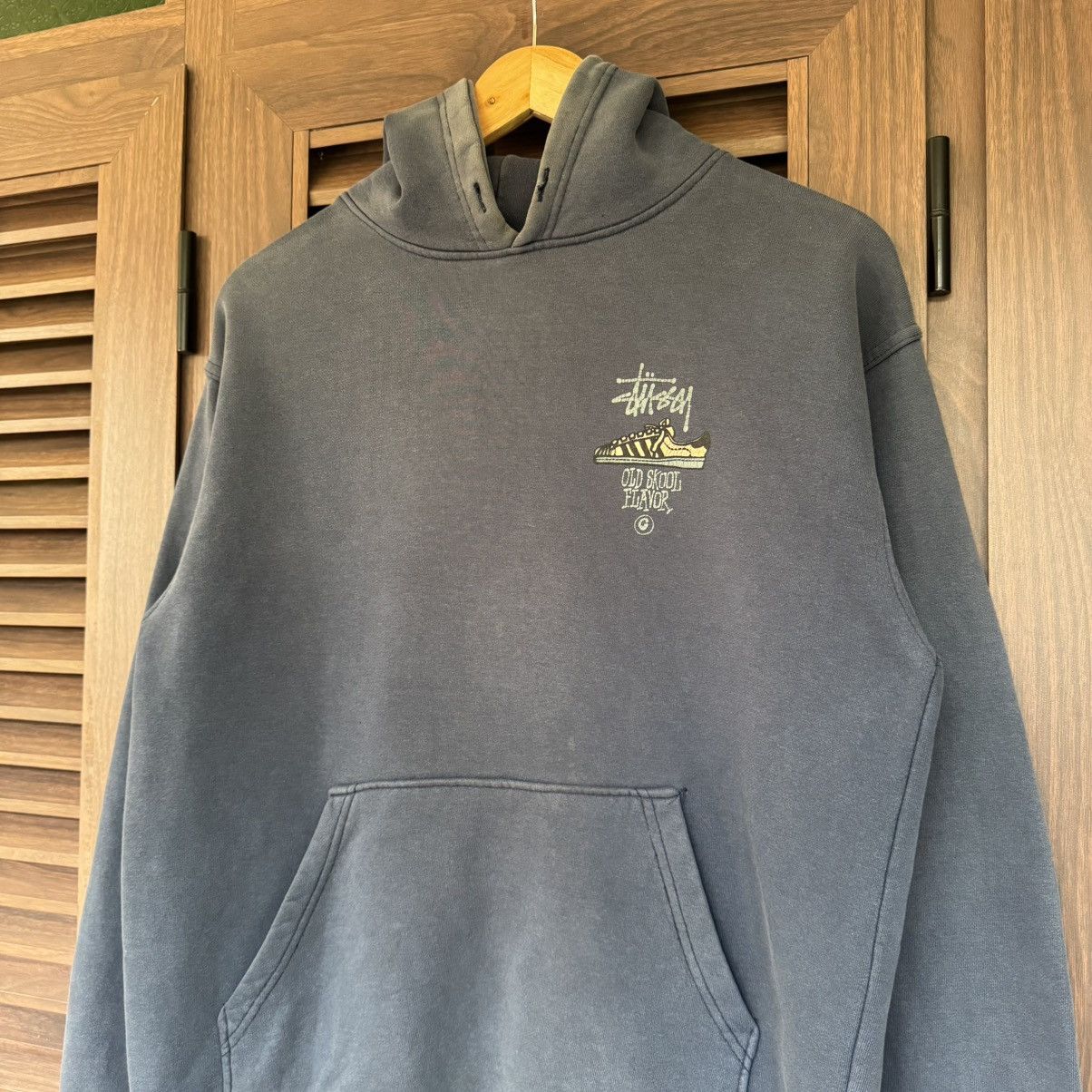 Stussy × Vintage Vintage 90s Stussy Old Skool Flavour Hoodie Size US M / EU 48-50 / 2 - 5 Thumbnail