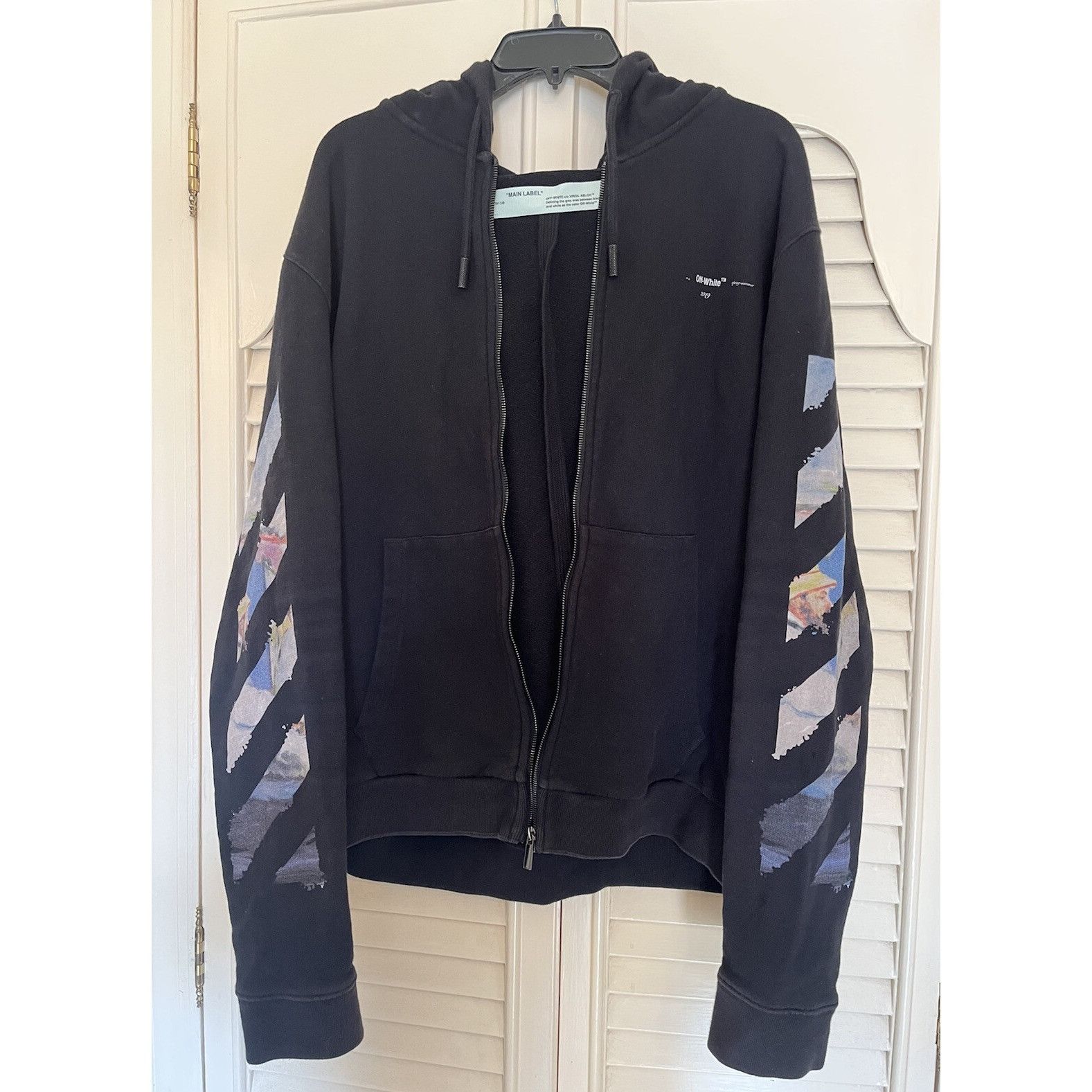 Off-White Off-White SS19 Impressionism Monet Arrow Sweatshirt Hoodie V Size US XL / EU 56 / 4 - 8 Thumbnail