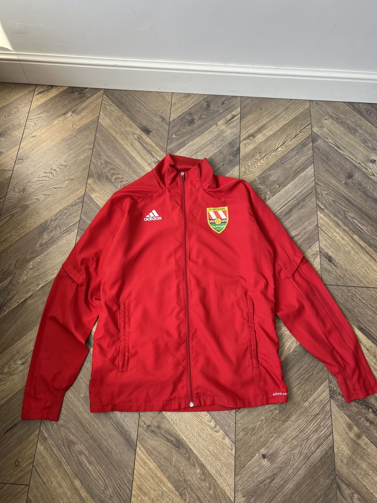 Adidas Vintage Adidas FC Niederwil Track Football Jacket Size US M / EU 48-50 / 2 - 1 Thumbnail