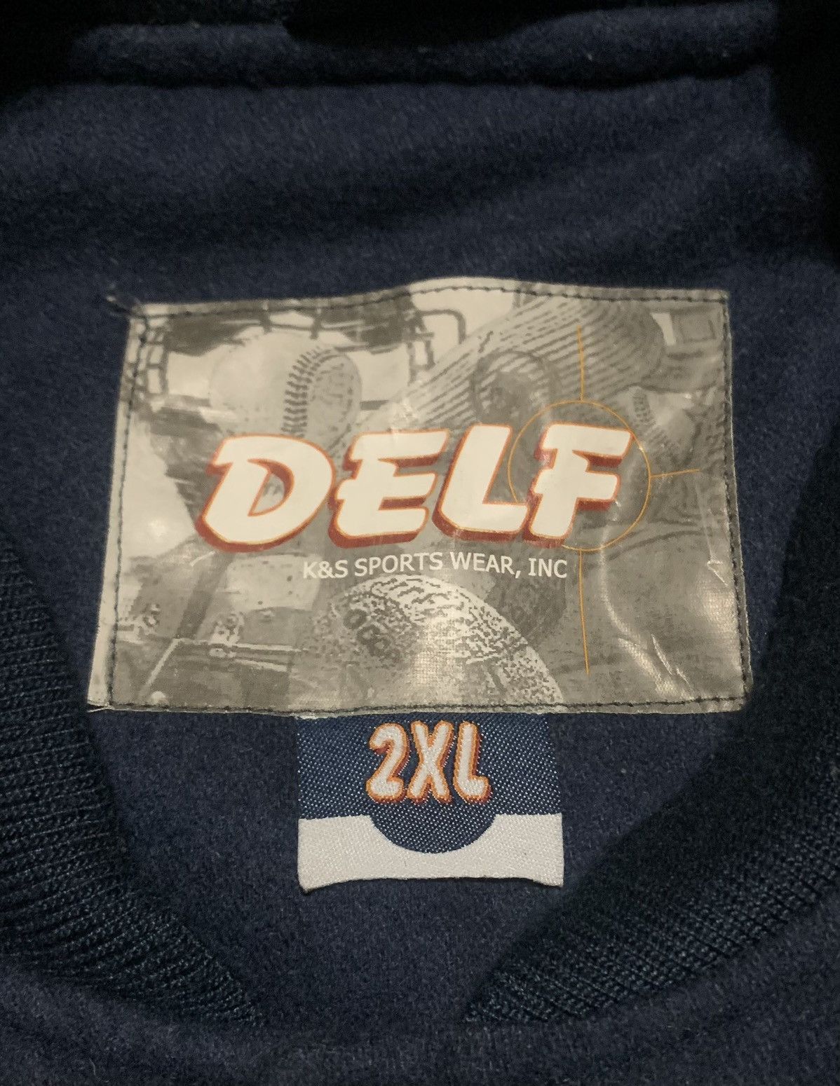 NFL Vintage Nfl Wool Varsity Jacket By DELF K&S Sportwear Size US XXL / EU 58 / 5 - 5 Thumbnail