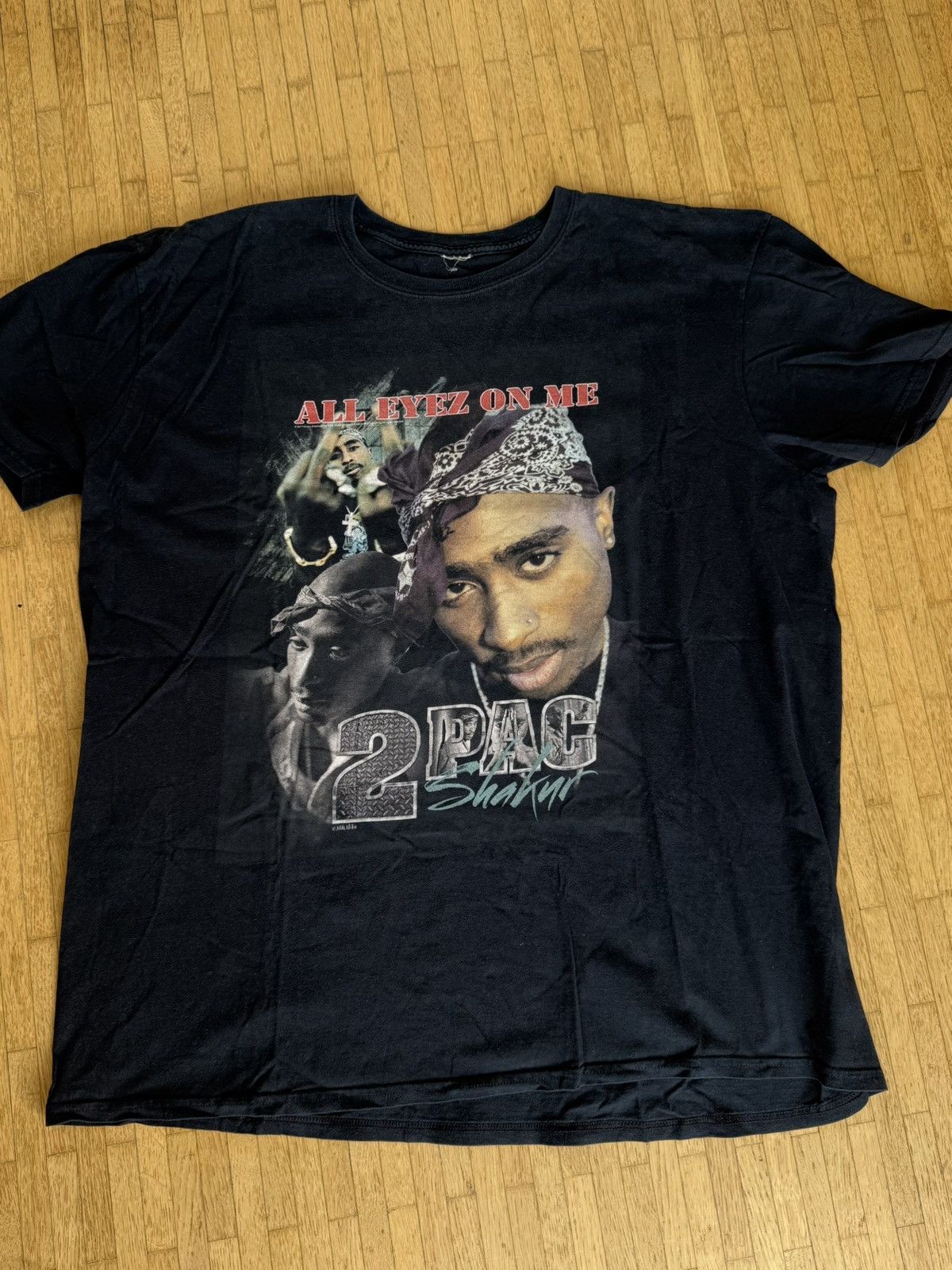 Vintage VINTAGE 2PAC black shirt Size US XL / EU 56 / 4 - 1 Thumbnail