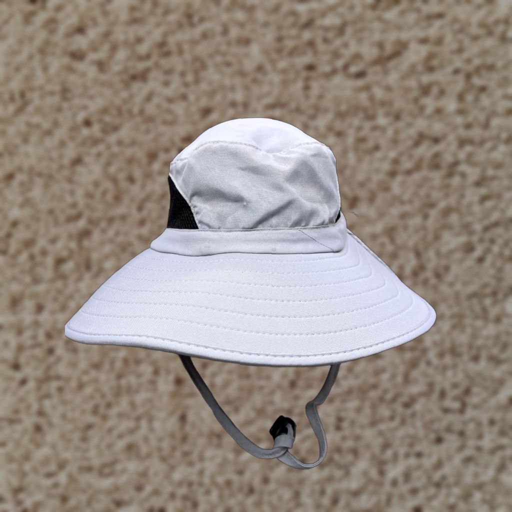 Vintage Einskey Sun Hat Adult One Size Gray Knit 100% Polyester Camp Outdoors Sun Hat Unisex Adults Size ONE SIZE - 1 Thumbnail
