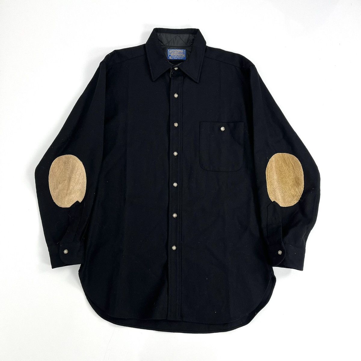 Pendleton 1990s Vintage Pendleton Wool Leather Flannel Western Shirt Size US M / EU 48-50 / 2 - 1 Thumbnail