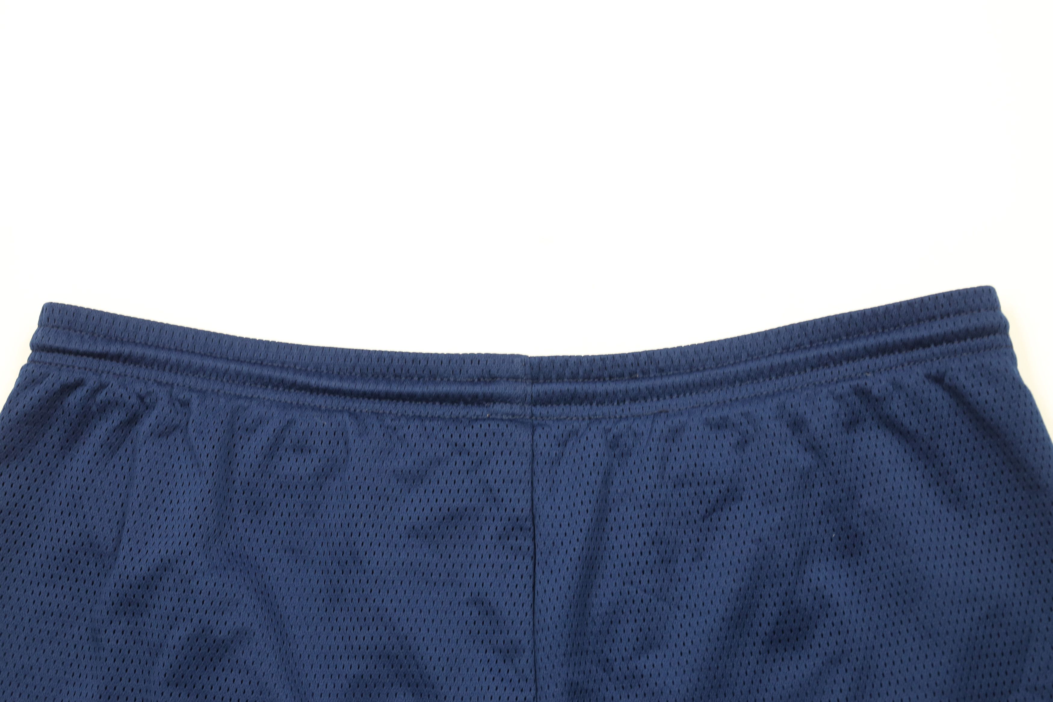 Nike × Vintage Vintage 90s Nike Mini Swoosh Above Knee Shorts Blue Mesh 5" Size US 36 / EU 52 - 9 Thumbnail