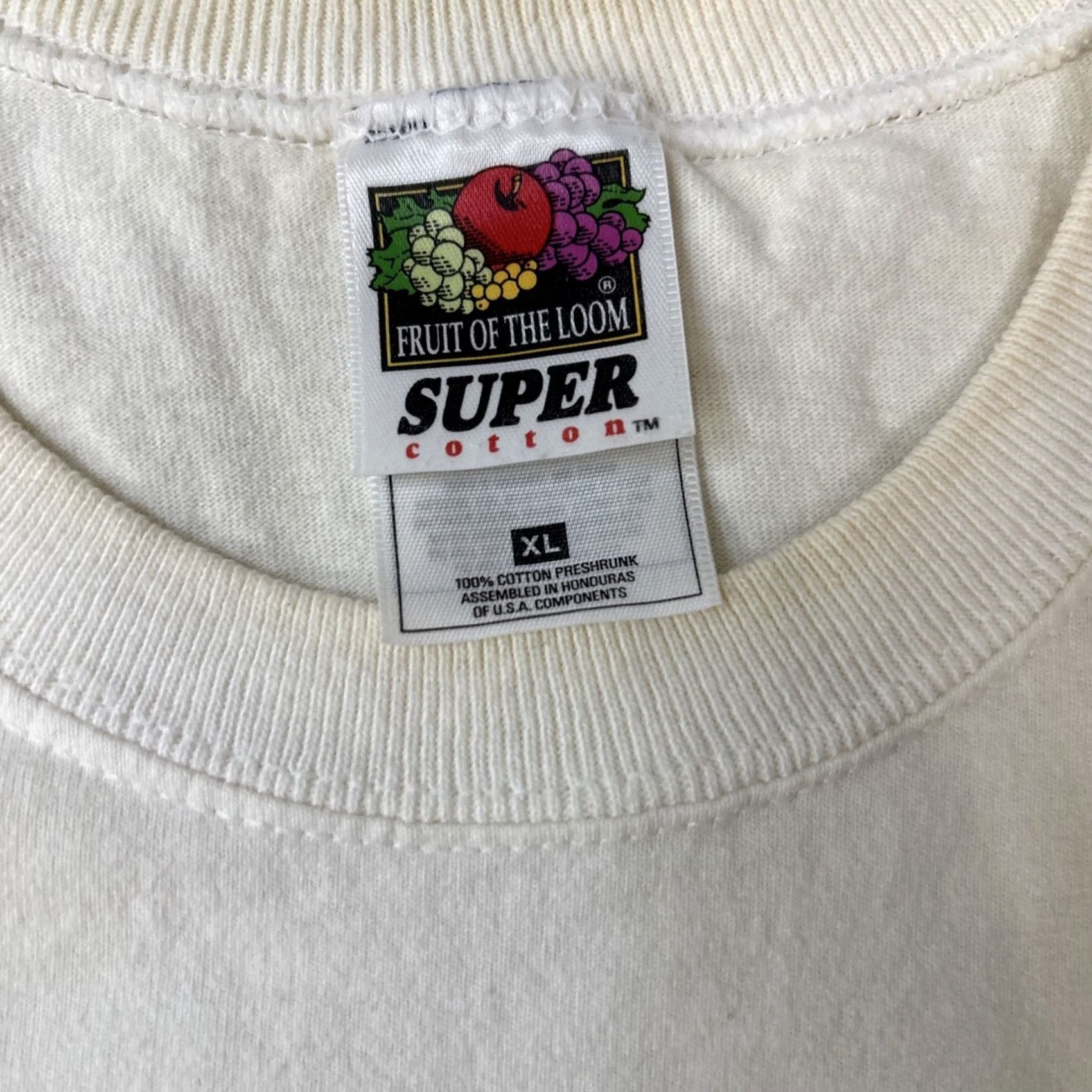 Fruit Of The Loom VINTAGE Fruit Of The Loom Beer T-Shirt XL Men White 80s 90s Adam Eve Buck Naked Light Beer Size US XL / EU 56 / 4 - 4 Thumbnail
