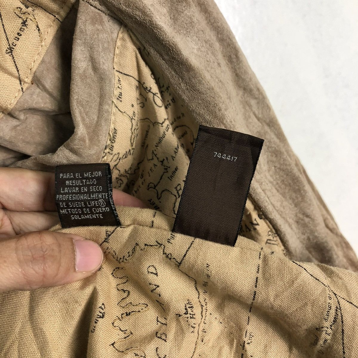 Genuine Leather 🔥90’s Vintage Genuine Leather Jacket St John Bay Map Lining Size US M / EU 48-50 / 2 - 18 Thumbnail