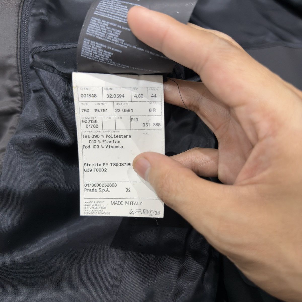 Designer × Prada Prada Single Breasted Double Lined Nylon Suit Blazer Size 44R - 8 Thumbnail
