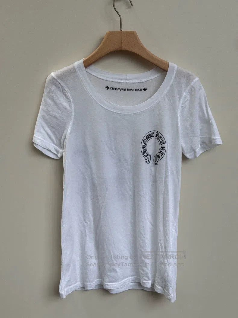 CHROME HEARTS Size XS Round neck T-shirt with white short s