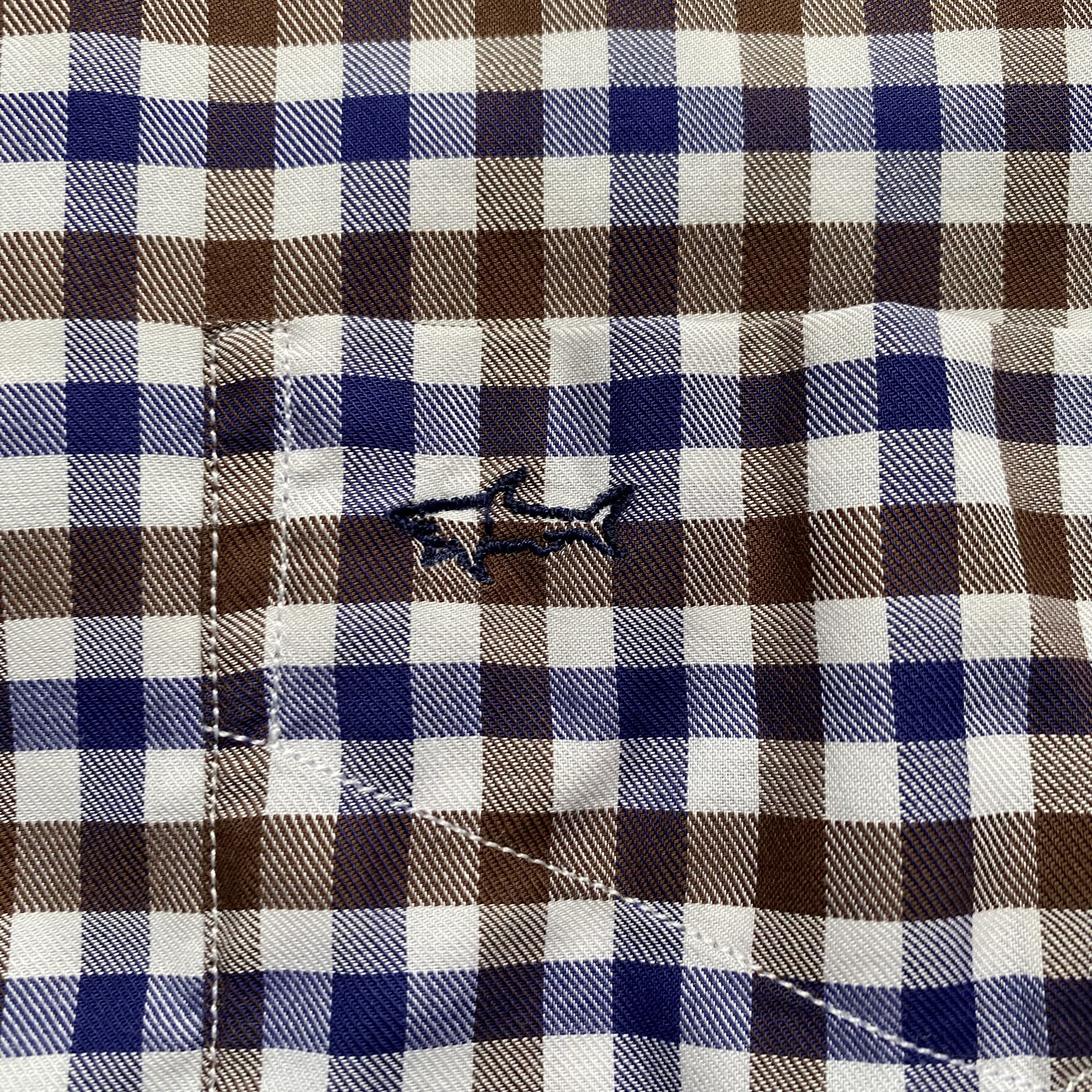 Paul & Shark 🛥️ Paul & Shark Yachting shirt checkered plaid small logo Size US M / EU 48-50 / 2 - 8 Thumbnail